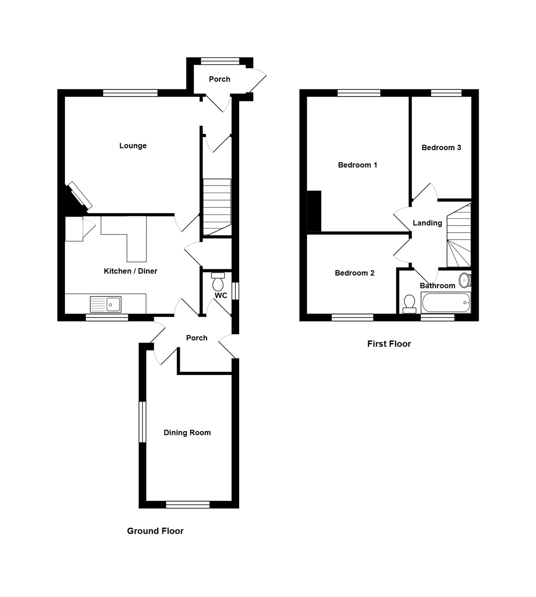 Floorplan for Puckwell, West Knoyle, Wiltshire, Warminster