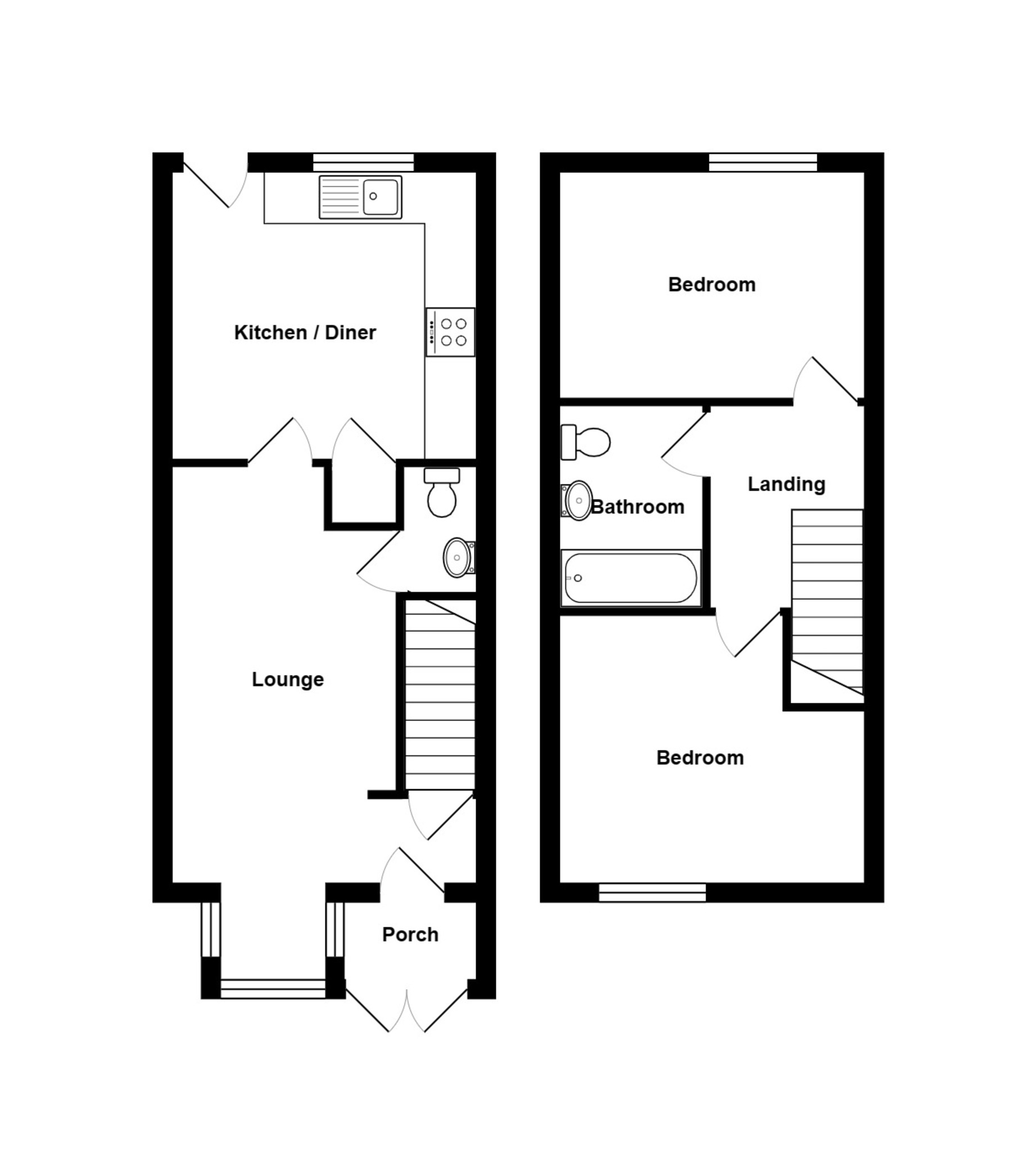 Floorplan for Hawthorn Close, Dorset, Shaftesbury