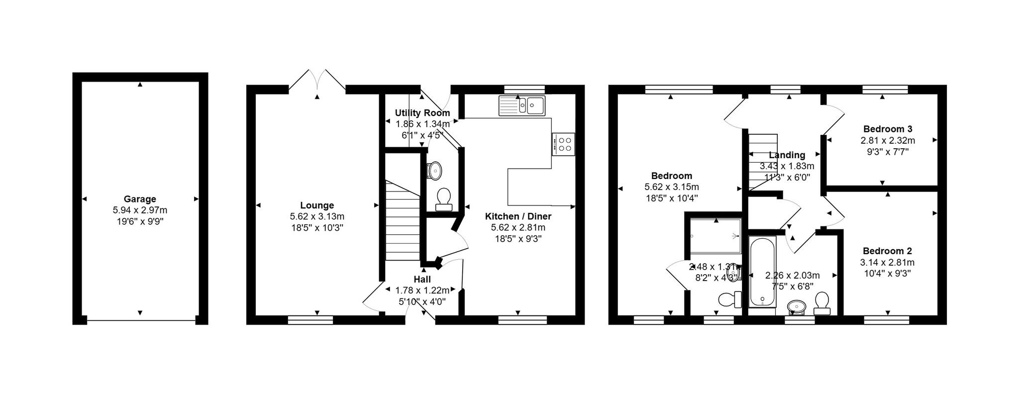 Floorplan for Anstee Road, Dorset, Shaftesbury