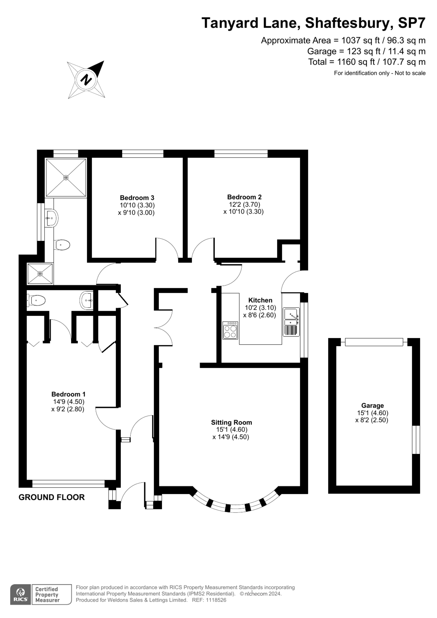 Floorplan for Tanyard Lane, DORSET, SHAFTESBURY