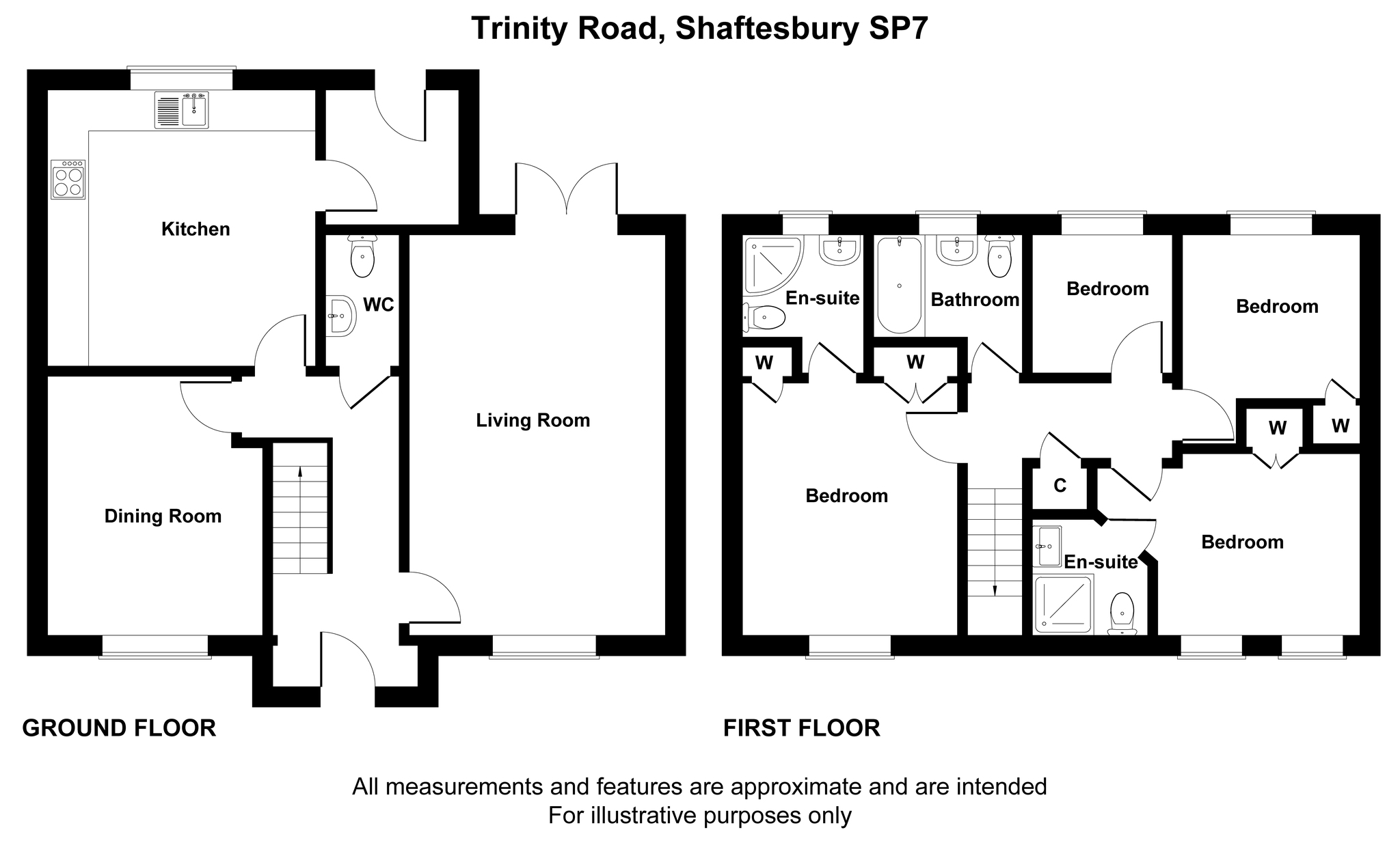 Floorplan for Trinity Road, Dorset, Shaftesbury