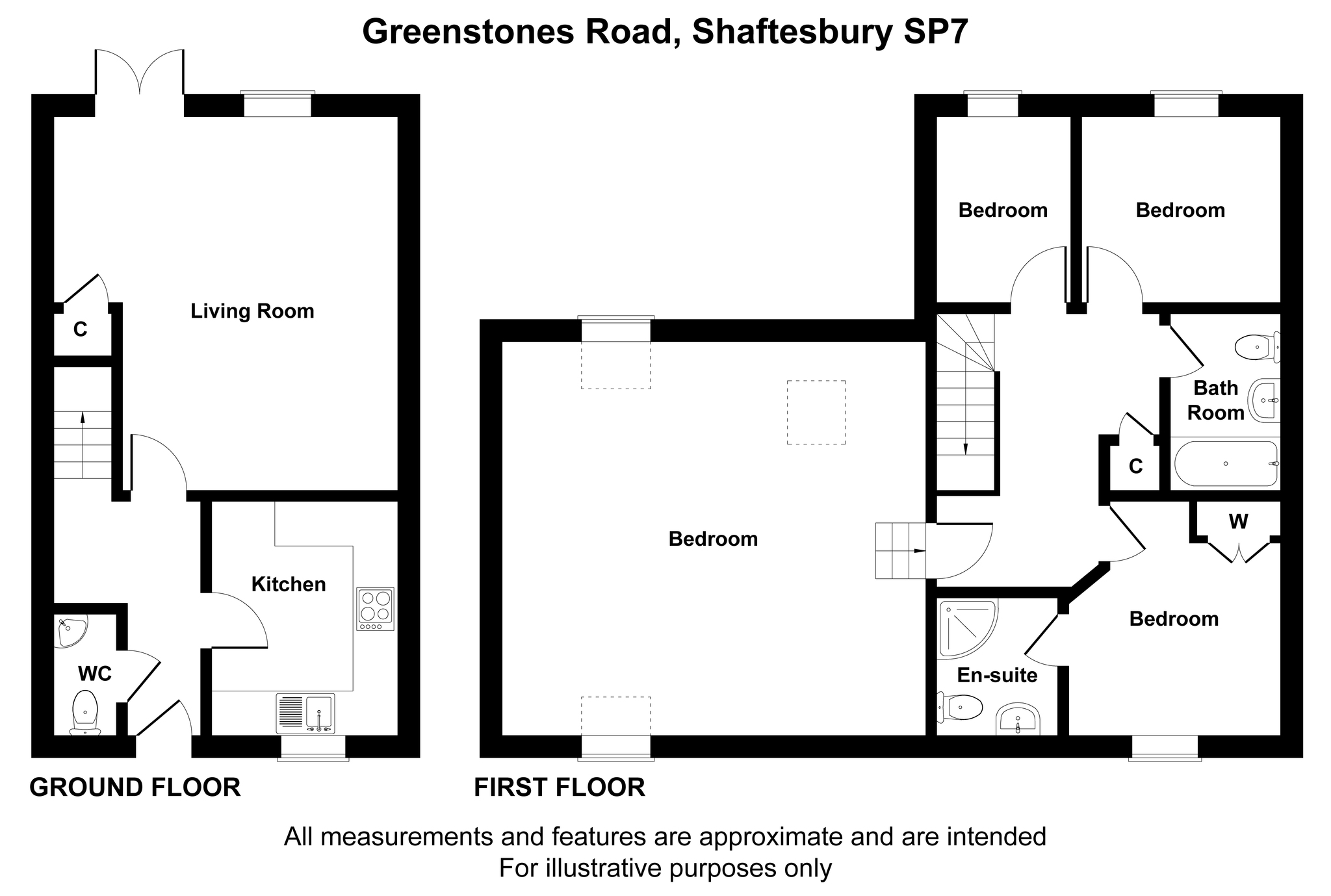 Floorplan for Greenstone Road, Dorset, Shaftesbury