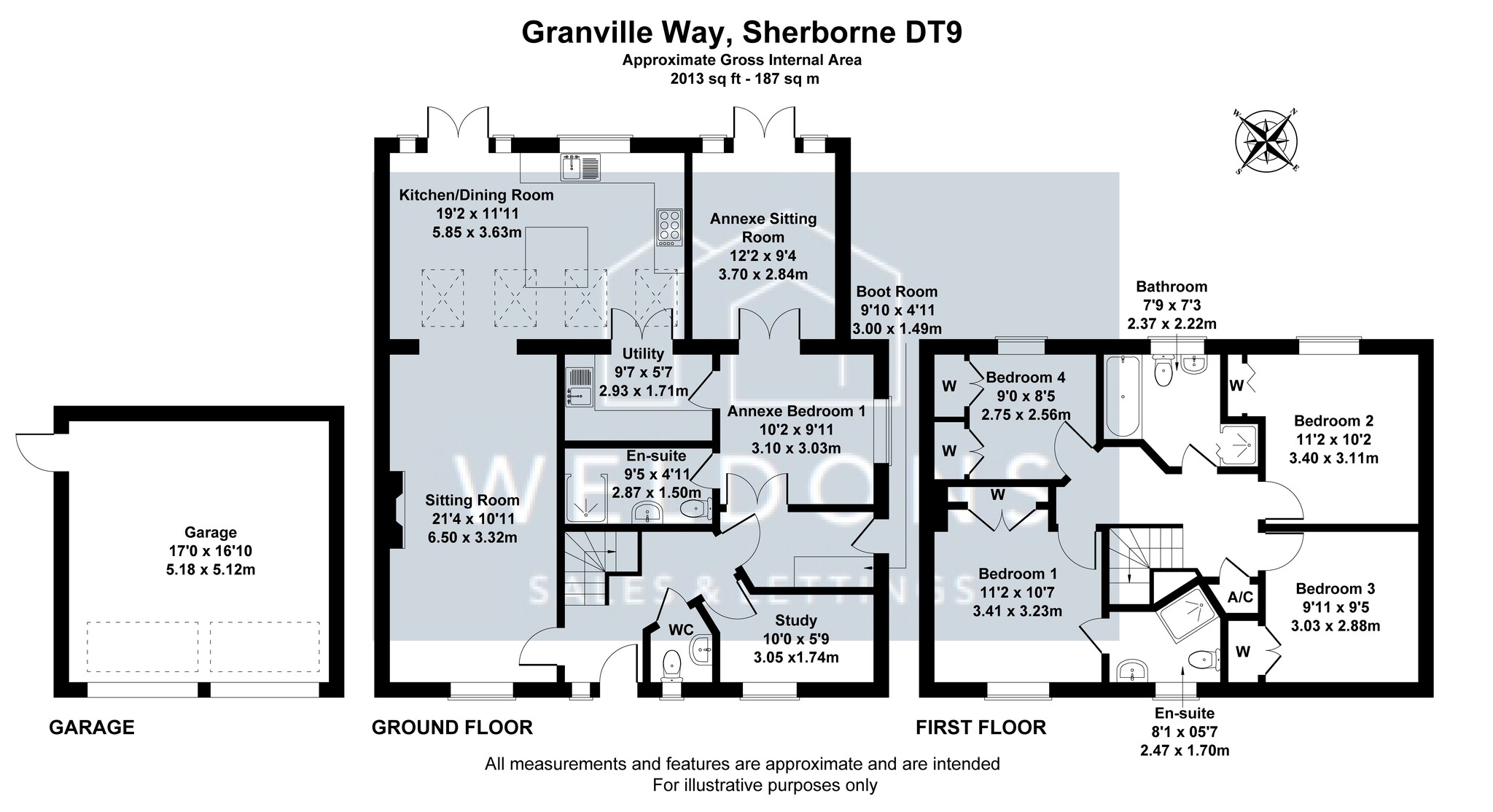 Floorplan for granville way, Dorset, Sherborne