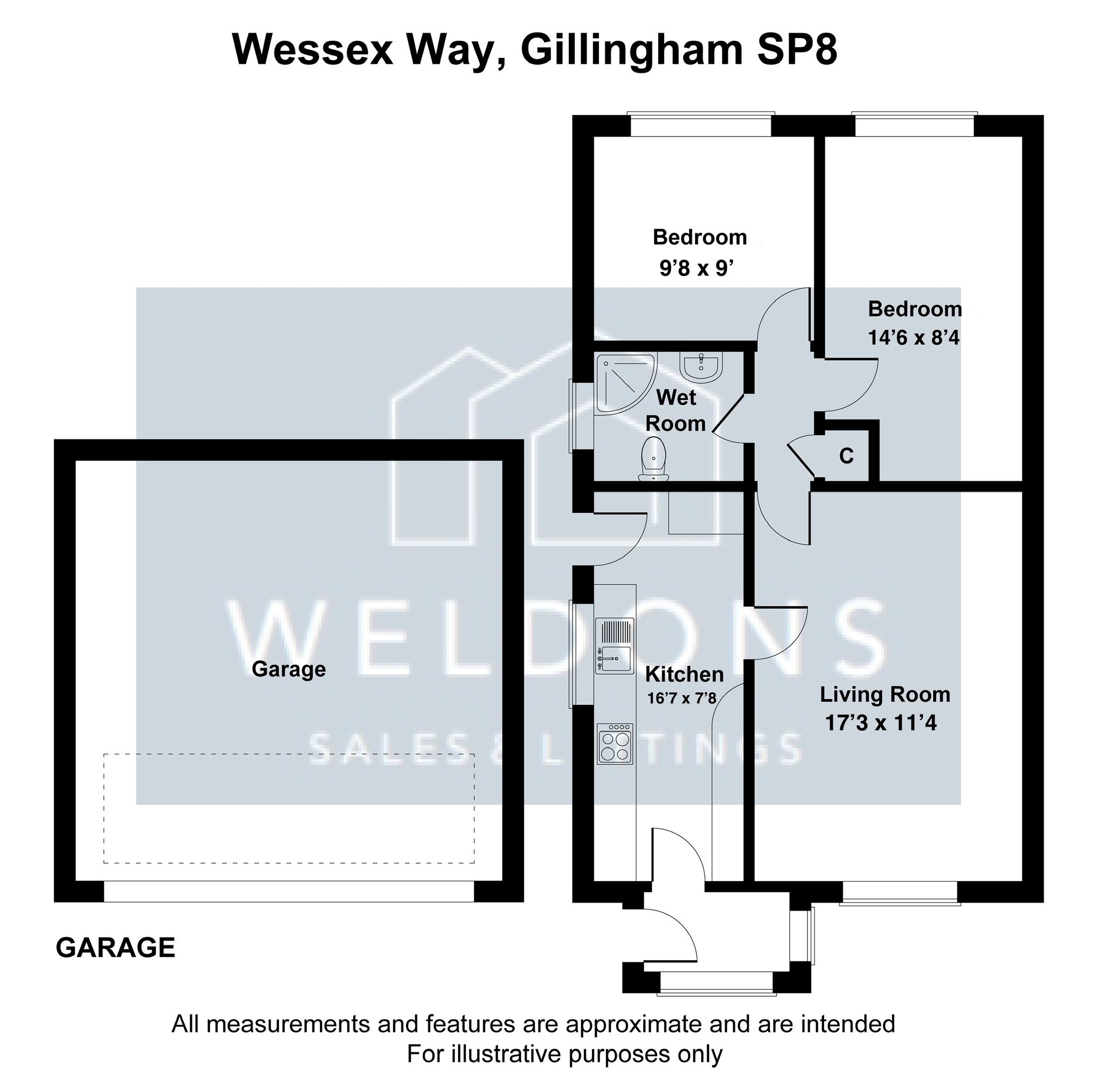 Floorplan for Wessex Way, Dorset, Gillingham