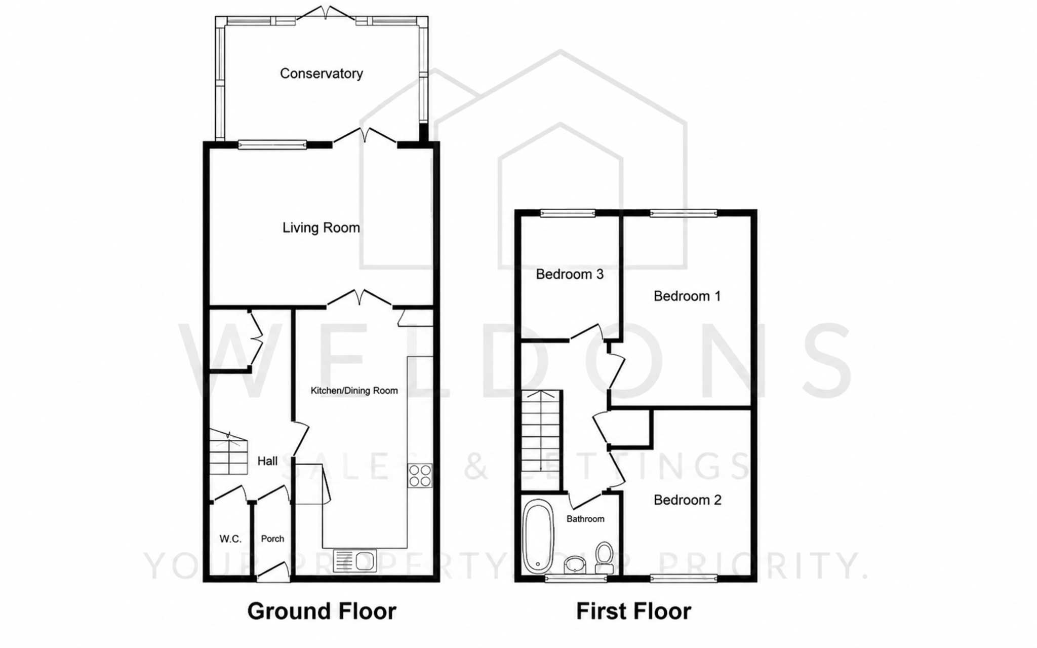 Floorplan for St Lawrence Crescent, Dorset, Shaftesbury