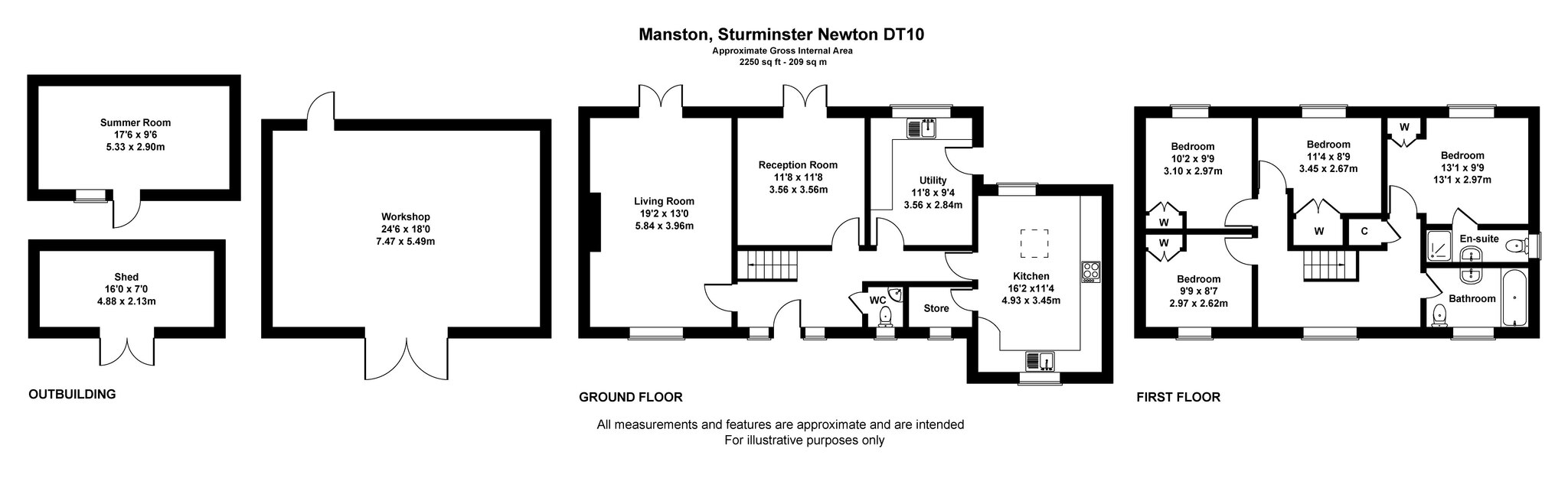 Floorplan for Barkleighs, Dorset, Sturminster Newton