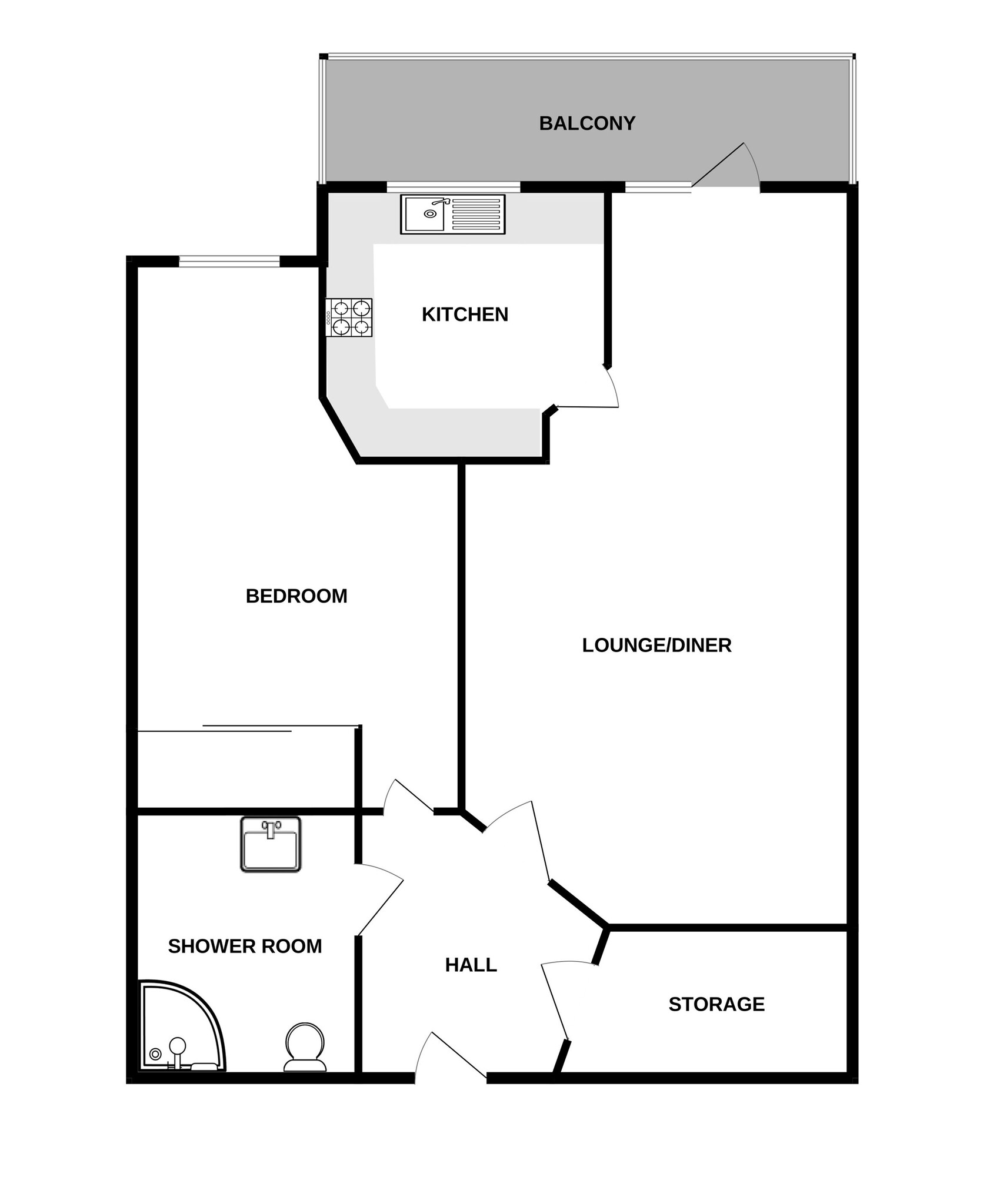 Floorplan for Hardy Lodge, Coppice street, Shaftesbury