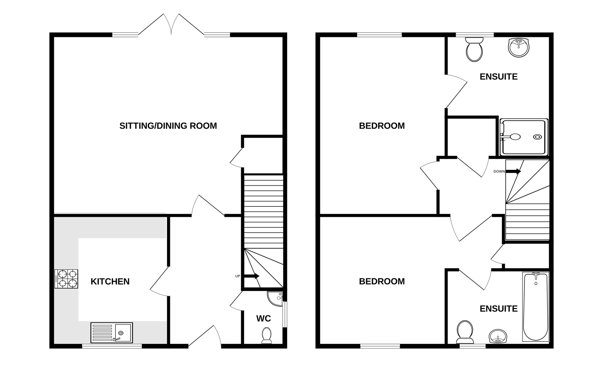Floorplan for Fen Violet Alley, Dorset, Shaftesbury
