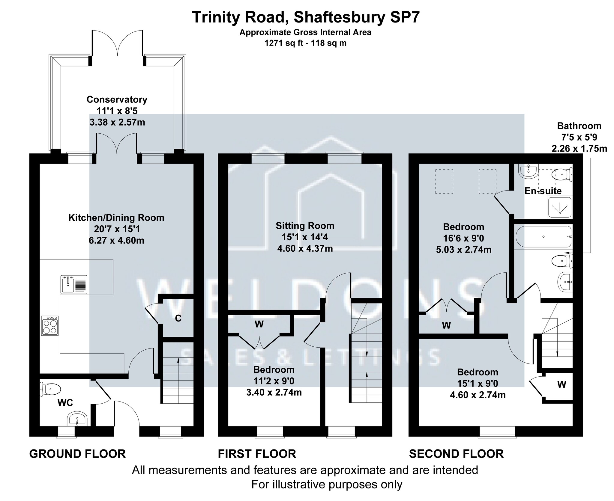 Floorplan for Trinity Road, Dorset, Shaftesbury