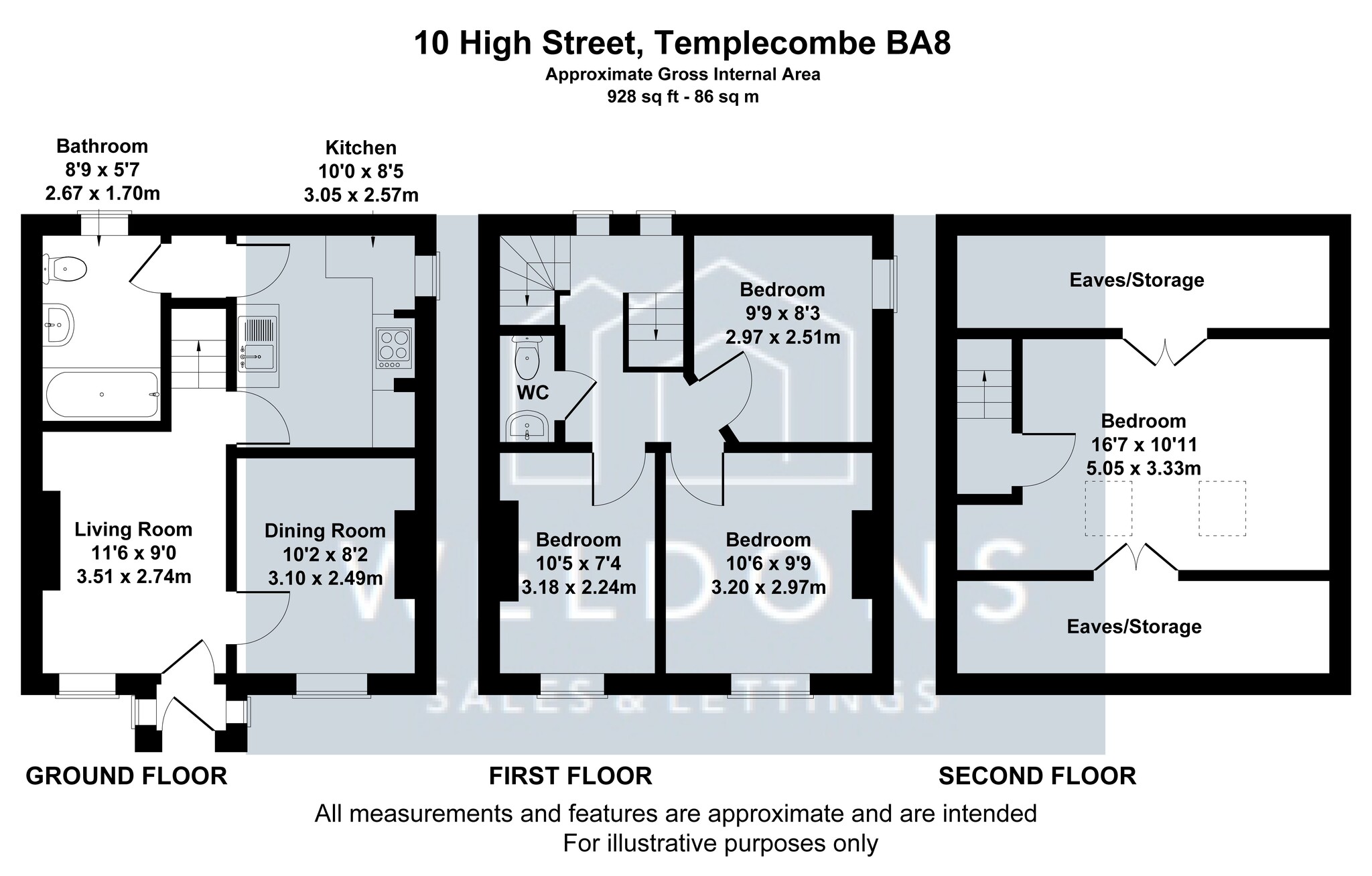 Floorplan for High Street, Somerset, Templecombe