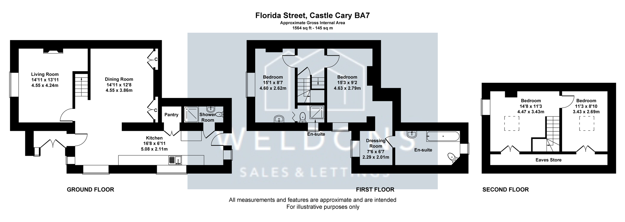 Floorplan for Florida Street, Somerset, Castle Cary