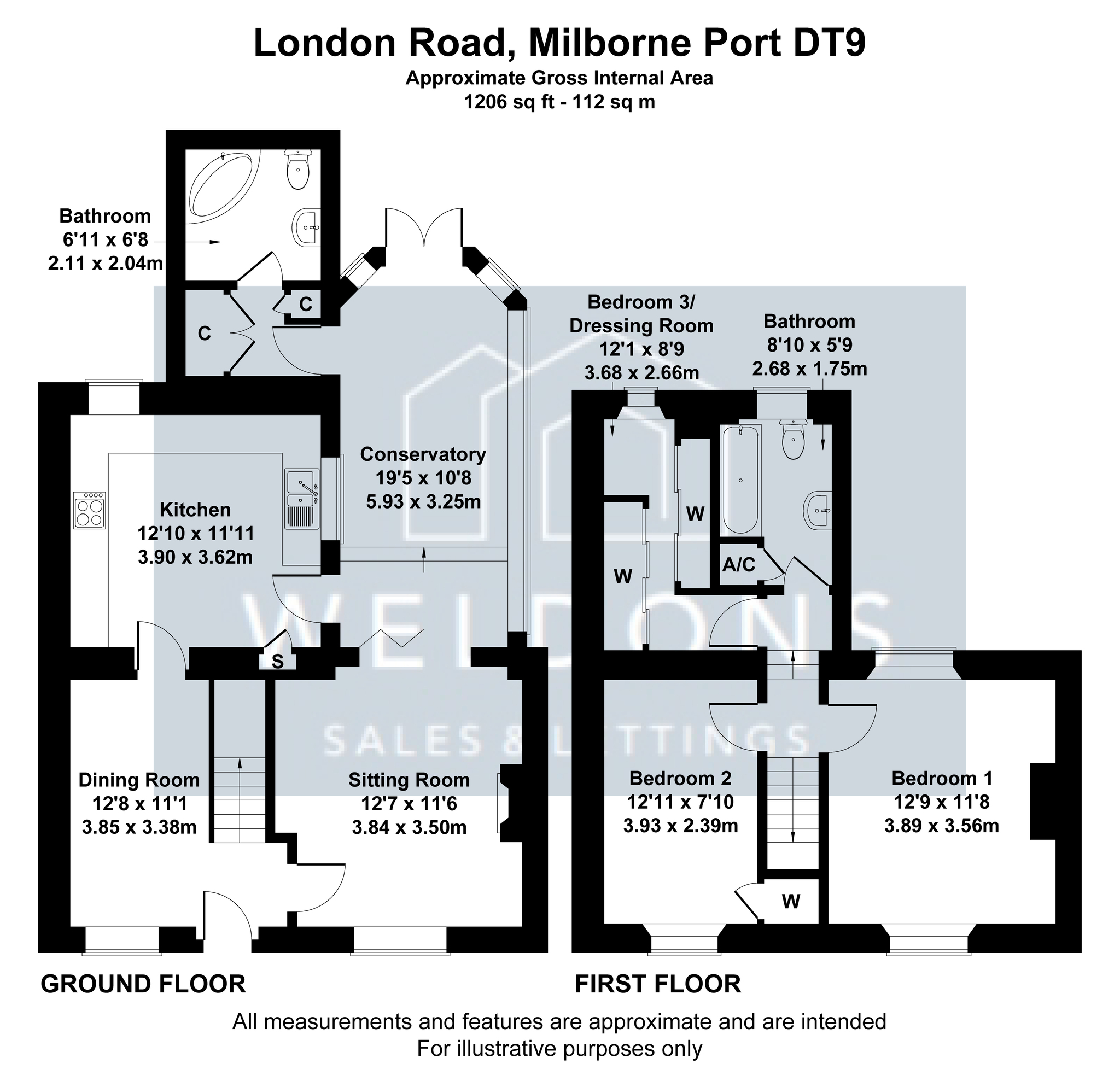 Floorplan for London Road, Dorset, Sherborne