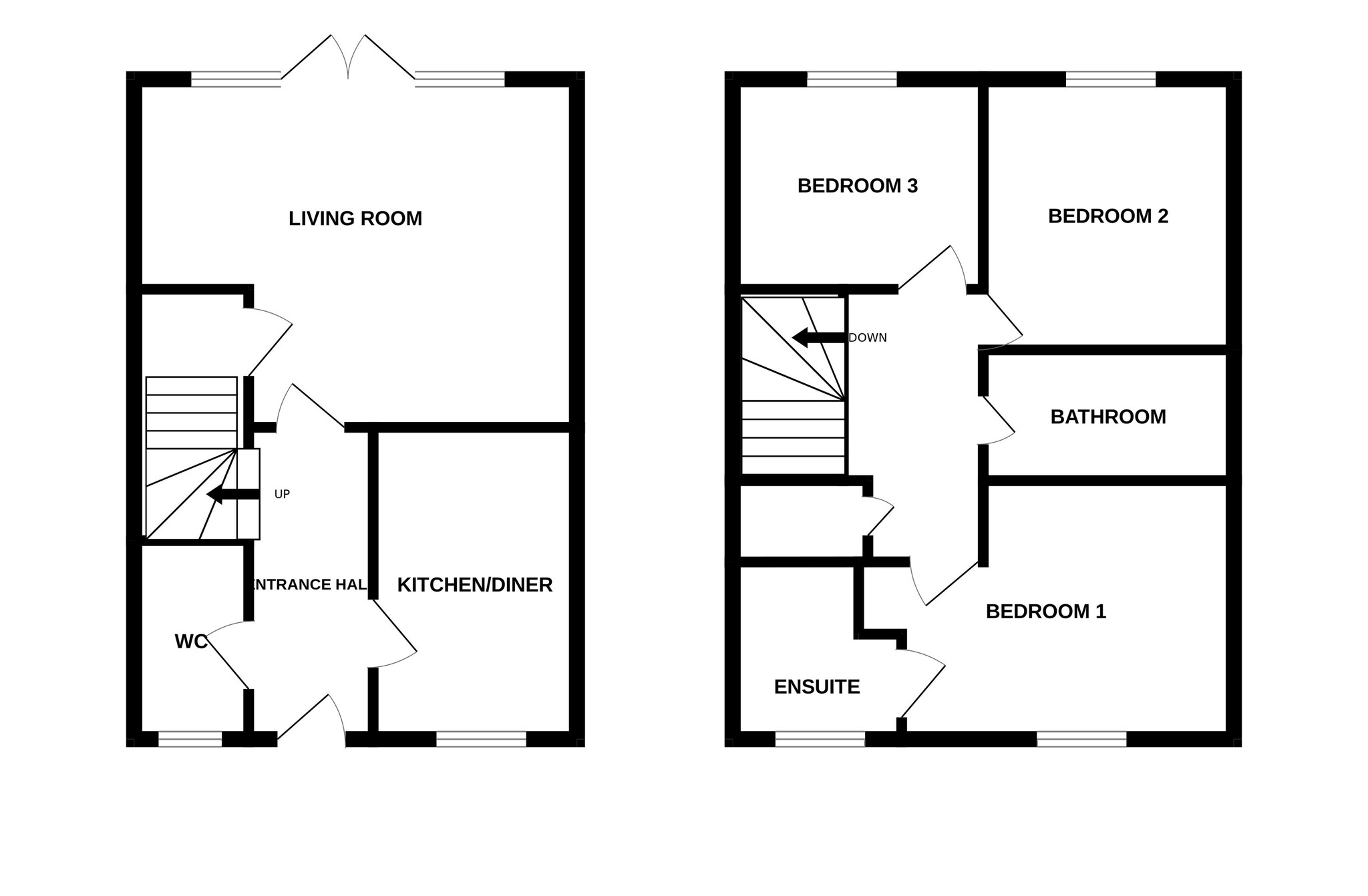 Floorplan for Buttons Avenue, Dorset, Shaftesbury