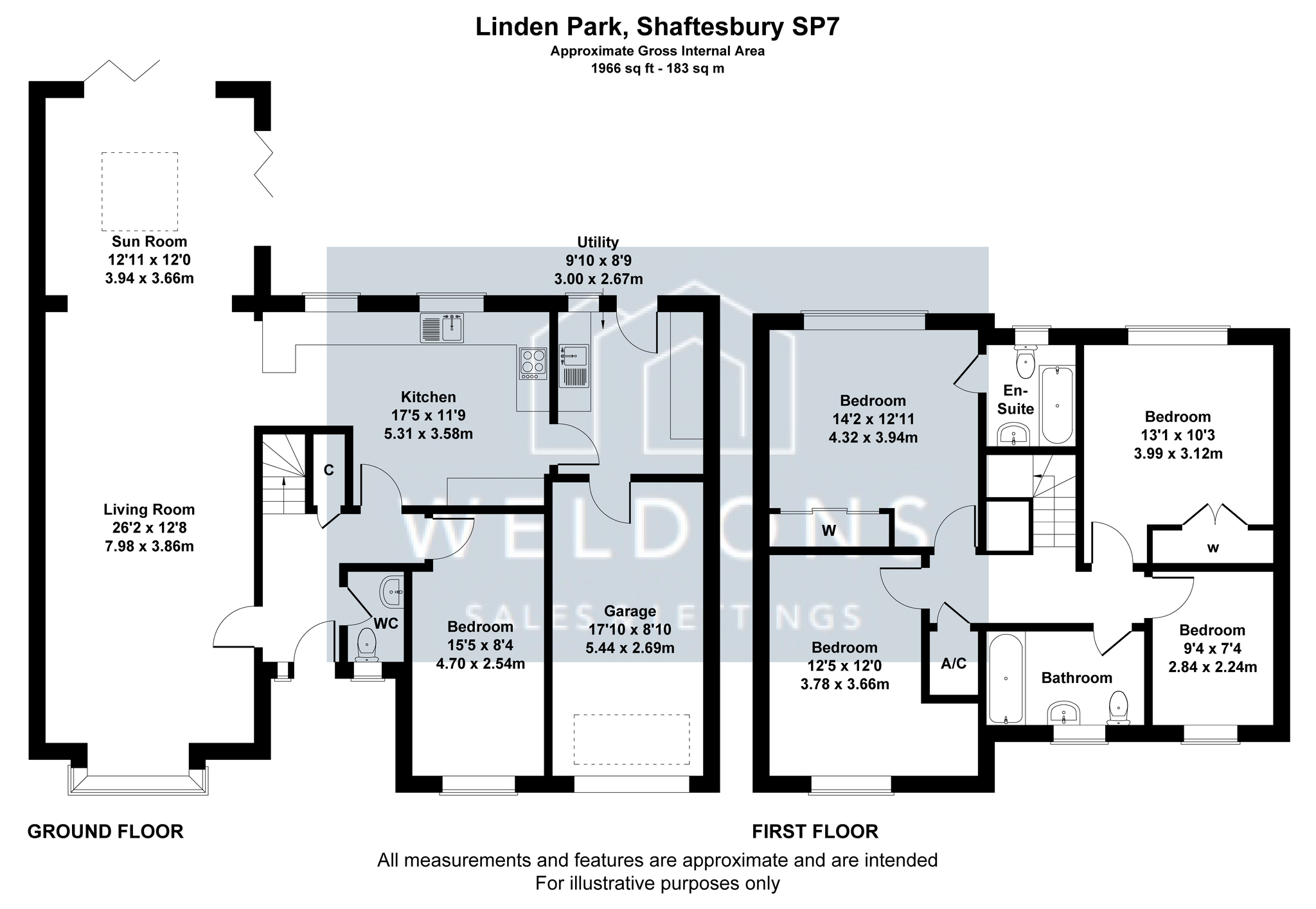 Floorplan for Linden Park, Dorset, Shaftesbury