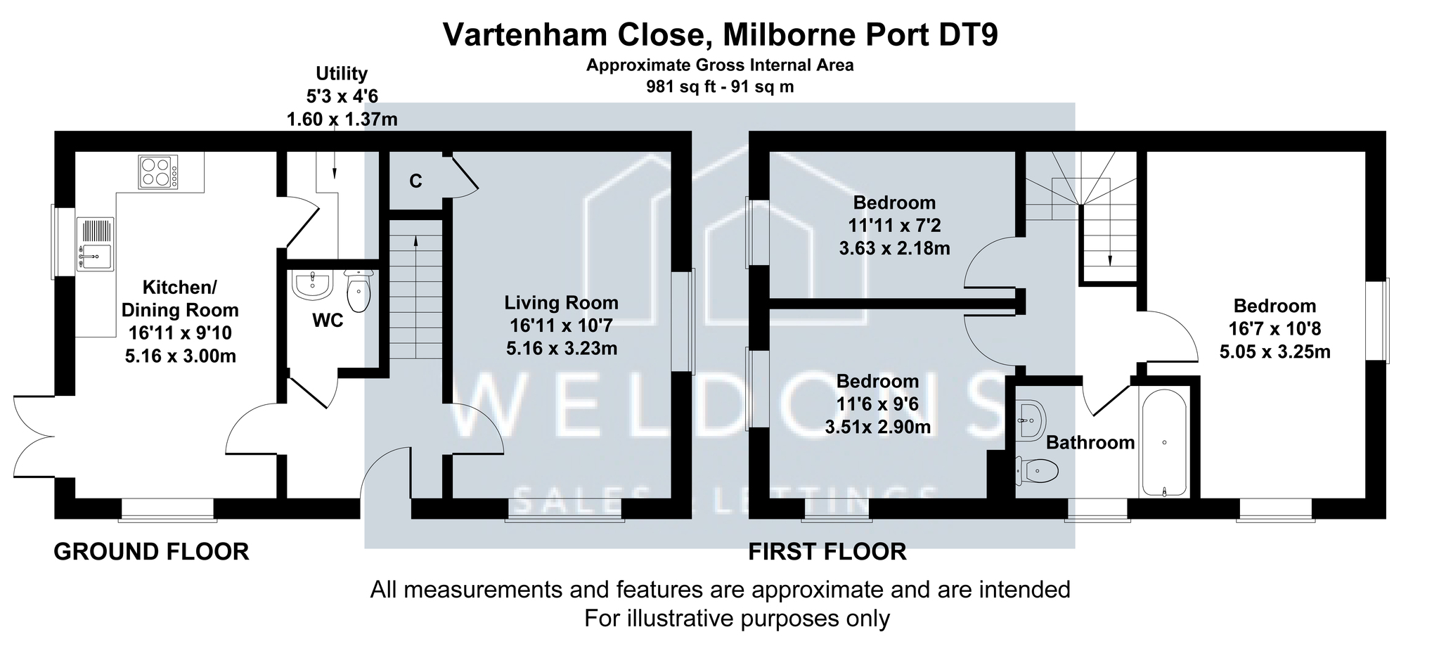 Floorplan for Vartenham Close, Somerset, Sherborne