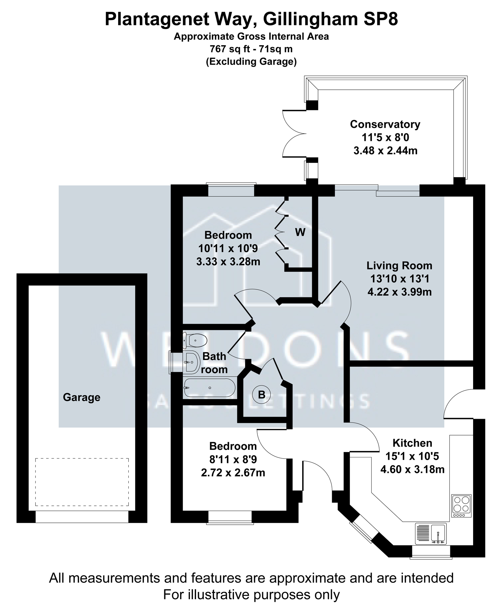 Floorplan for Plantagenet Way, Dorset, Gillingham