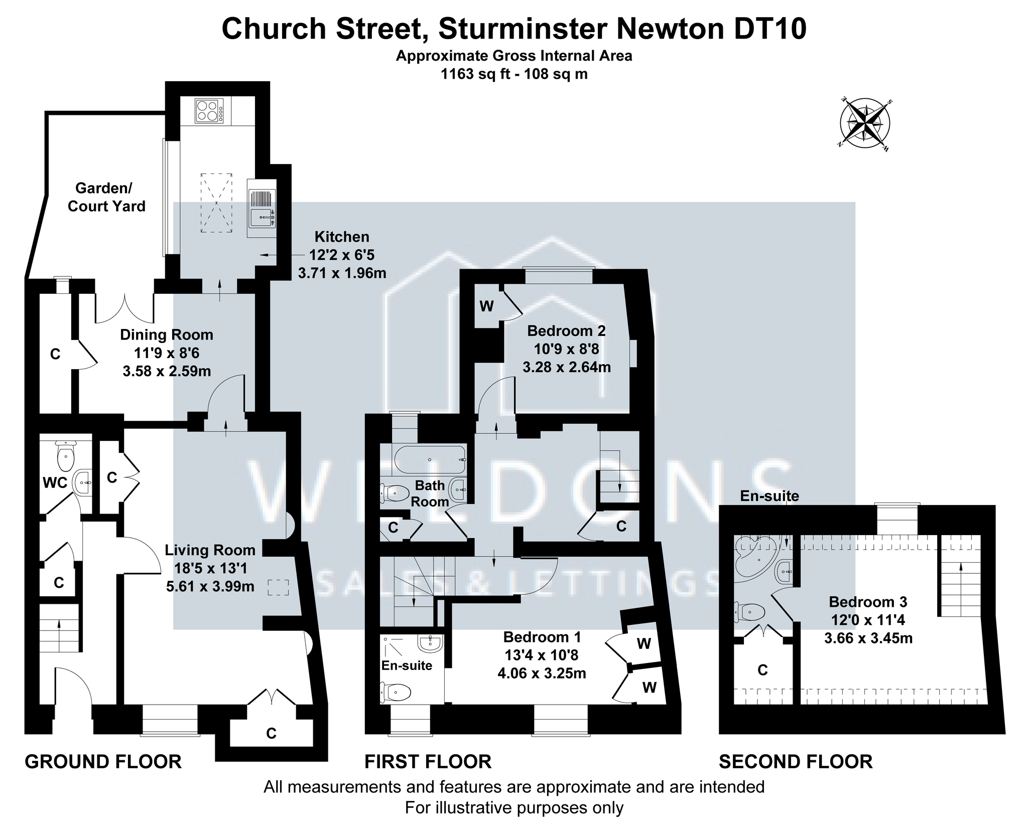 Floorplan for Church Street, STURMINSTER NEWTON
