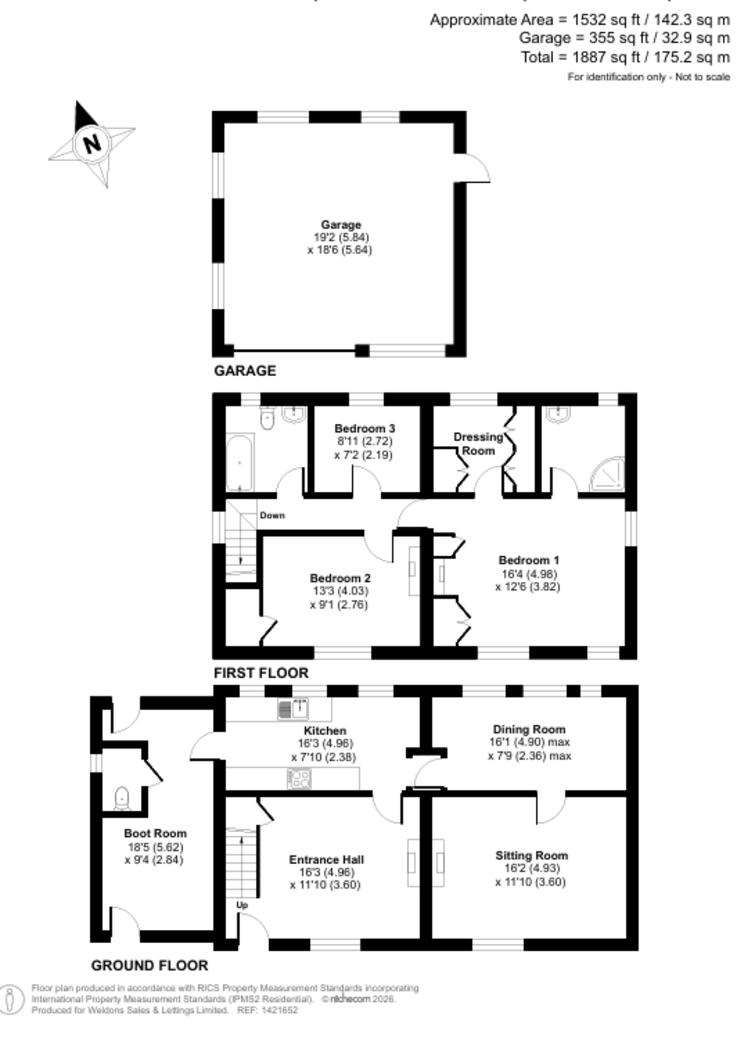 Floorplan for Sandford Orcas, SHERBORNE