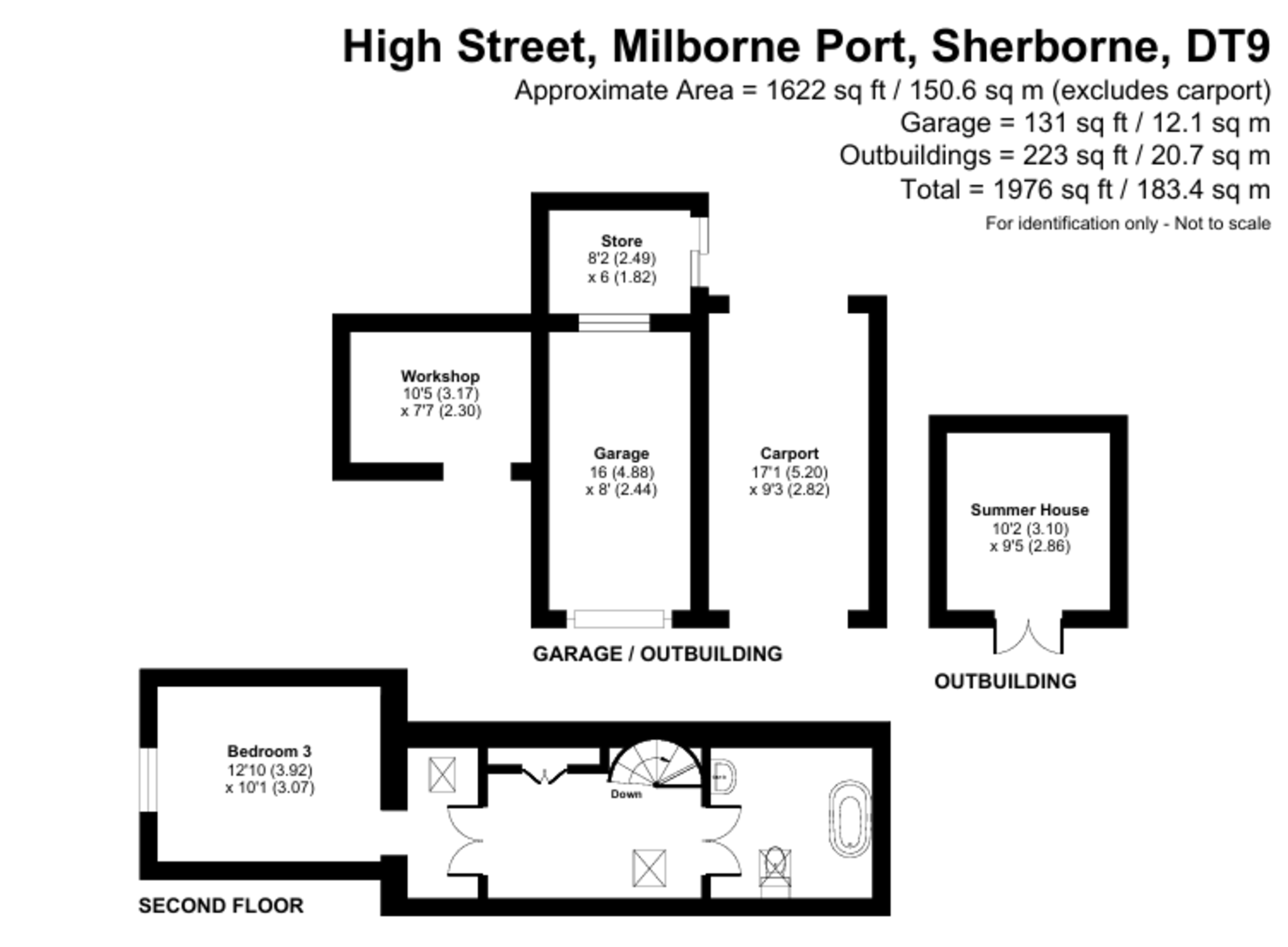 Floorplan for High Street, Milborne Port, SHERBORNE