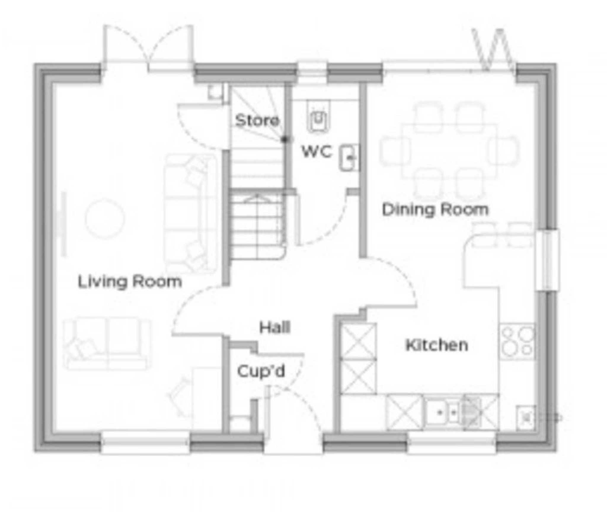 Floorplan for Northfield, Yetminster, Dorset, SHERBORNE