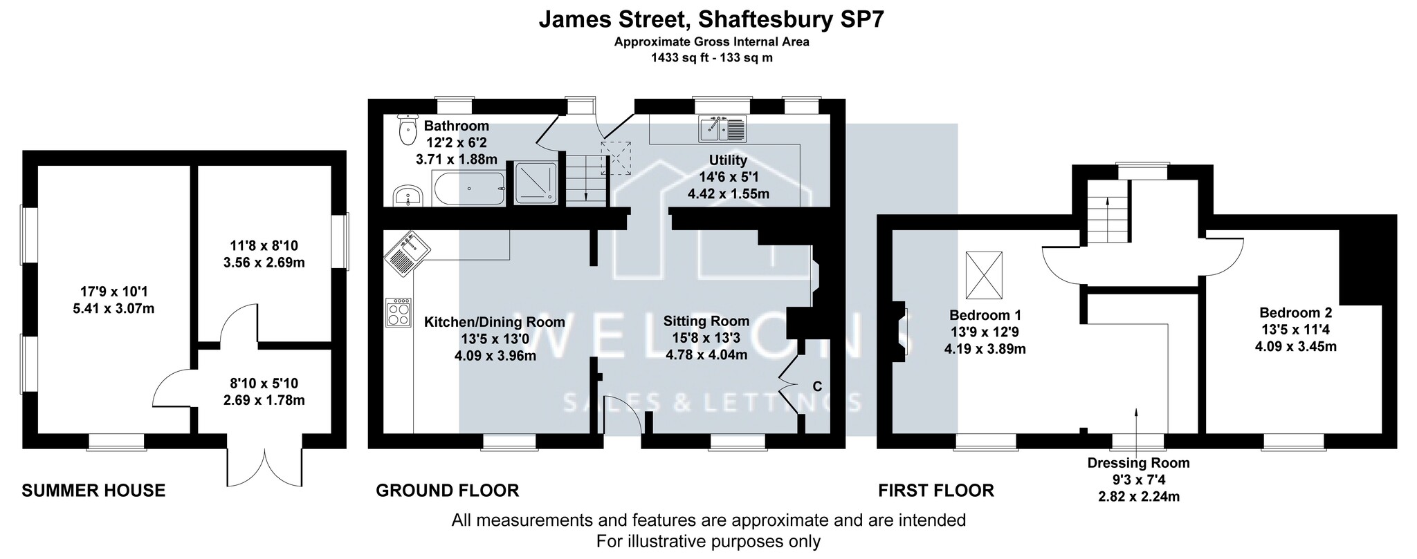 Floorplan for St James Street, Dorset, Shaftesbury