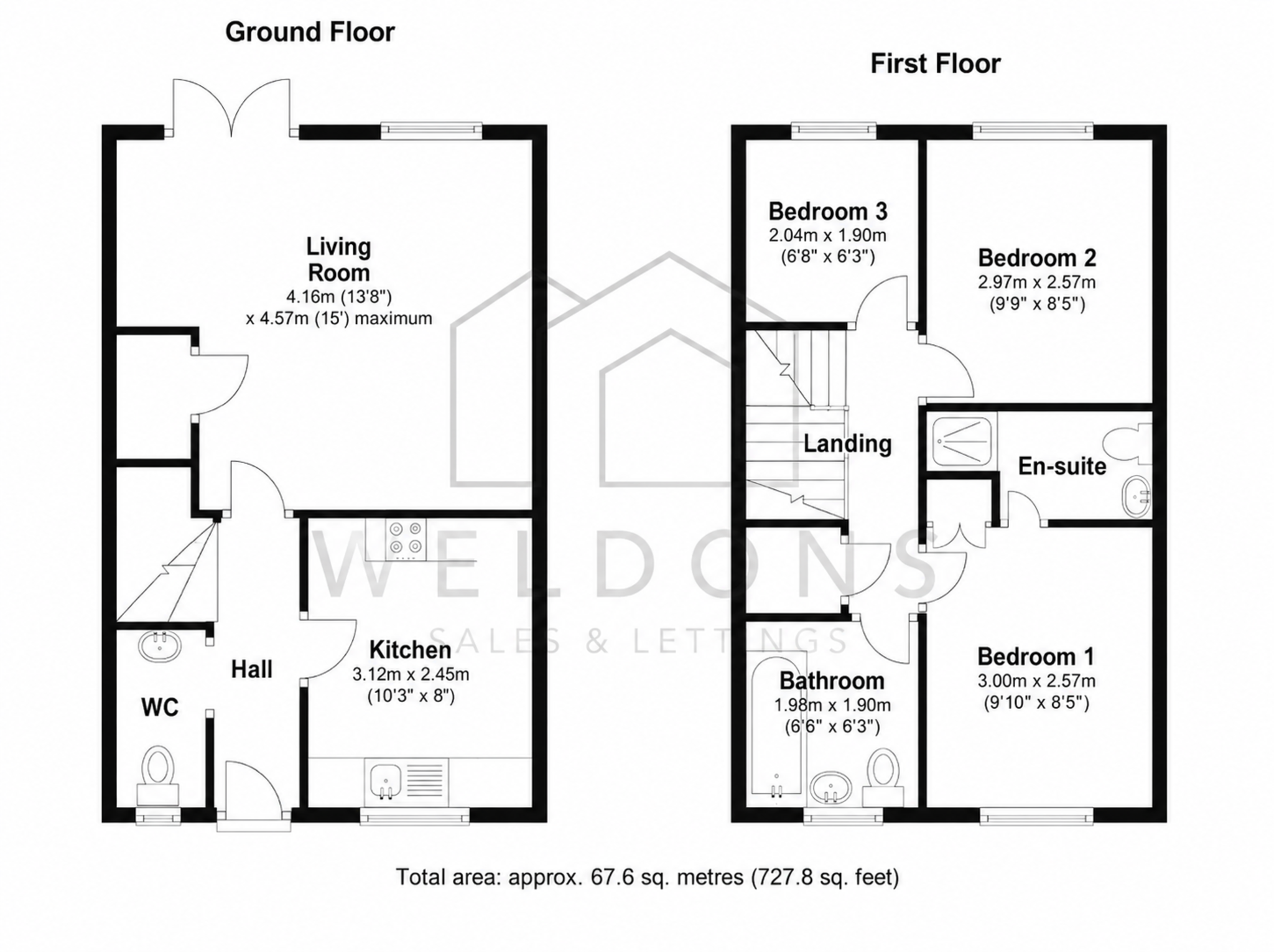 Floorplan for Northfields, Dorset, Sturminster Newton