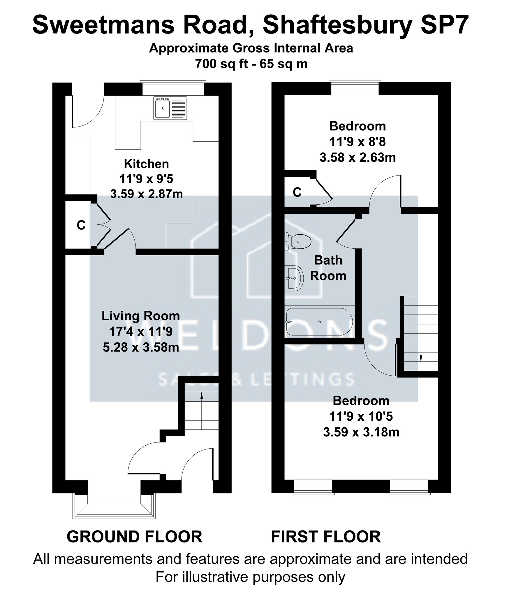 Floorplan for Sweetmans Road, SHAFTESBURY