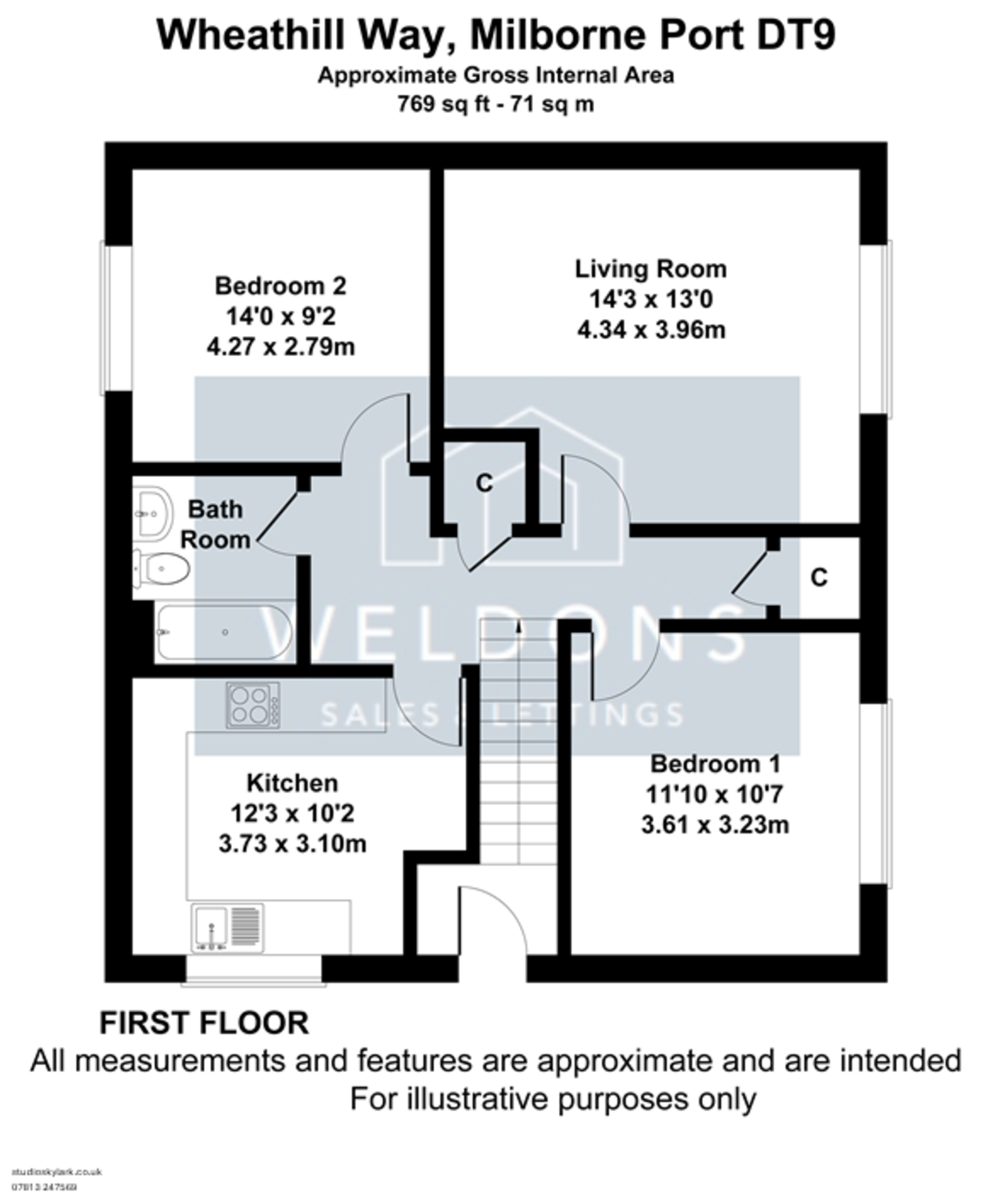 Floorplan for Wheathill Way, Milborne Port, SHERBORNE