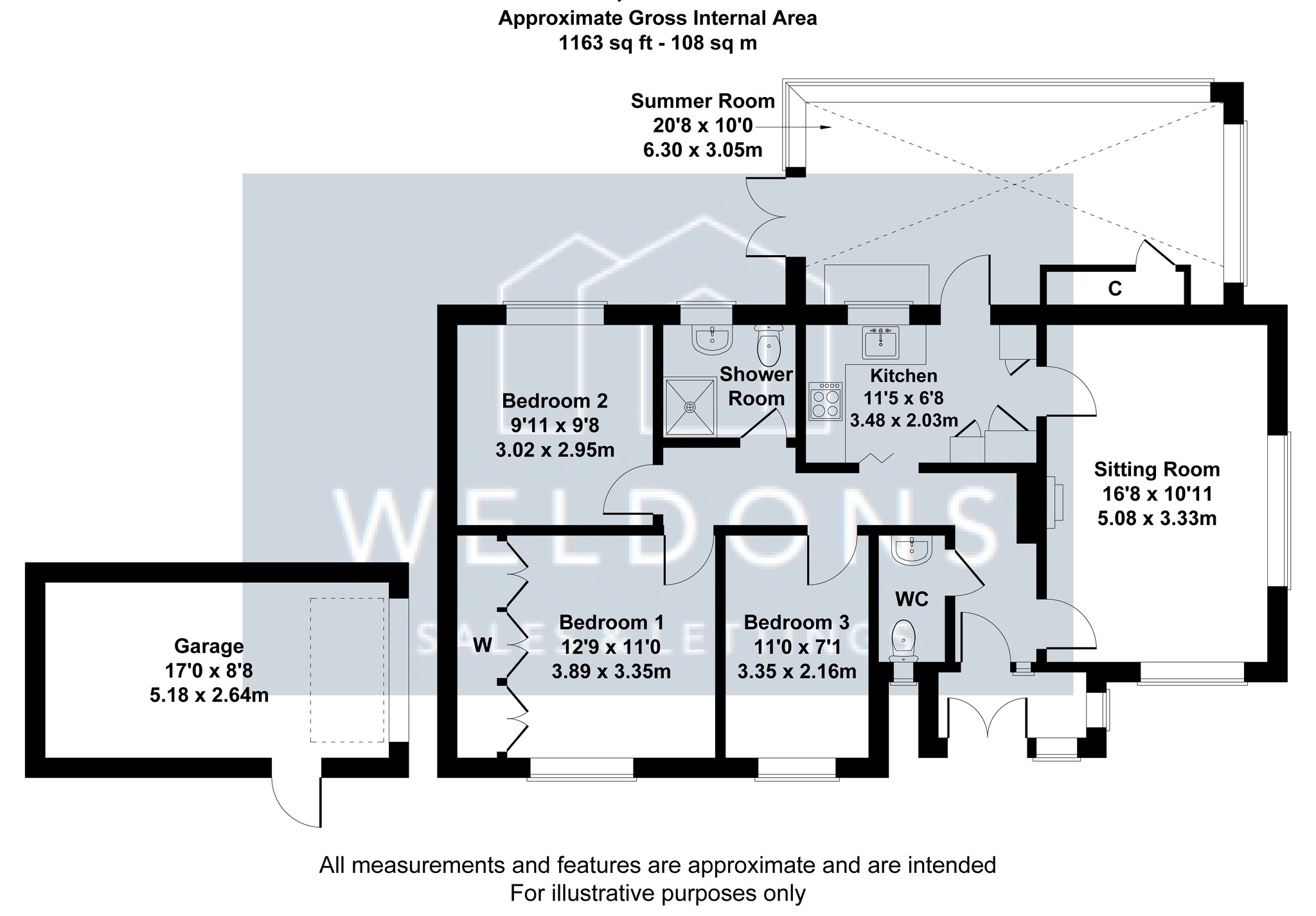 Floorplan for Castle Road, SHERBORNE