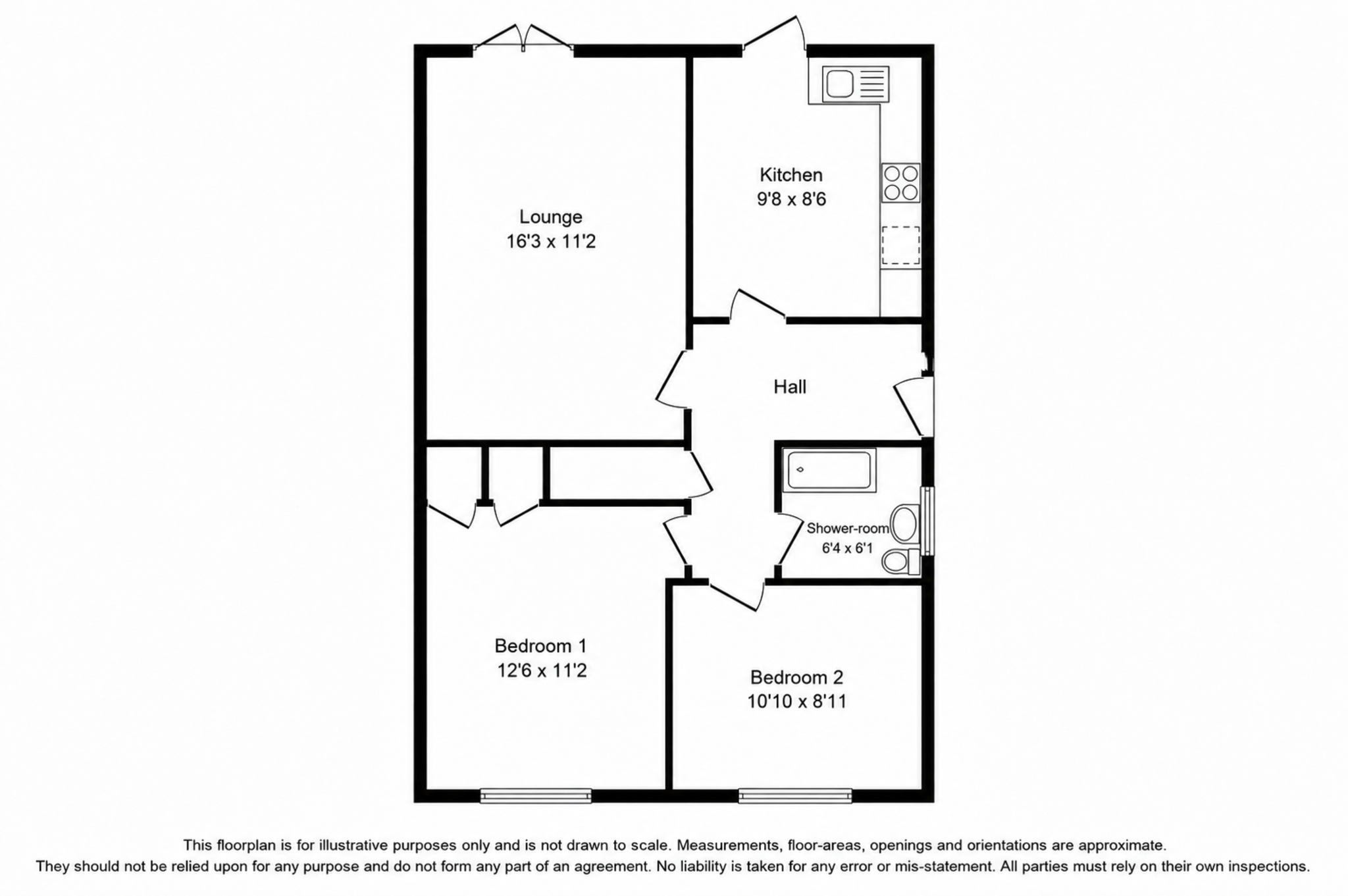 Floorplan for Meadow Close, Stalbridge, STURMINSTER NEWTON