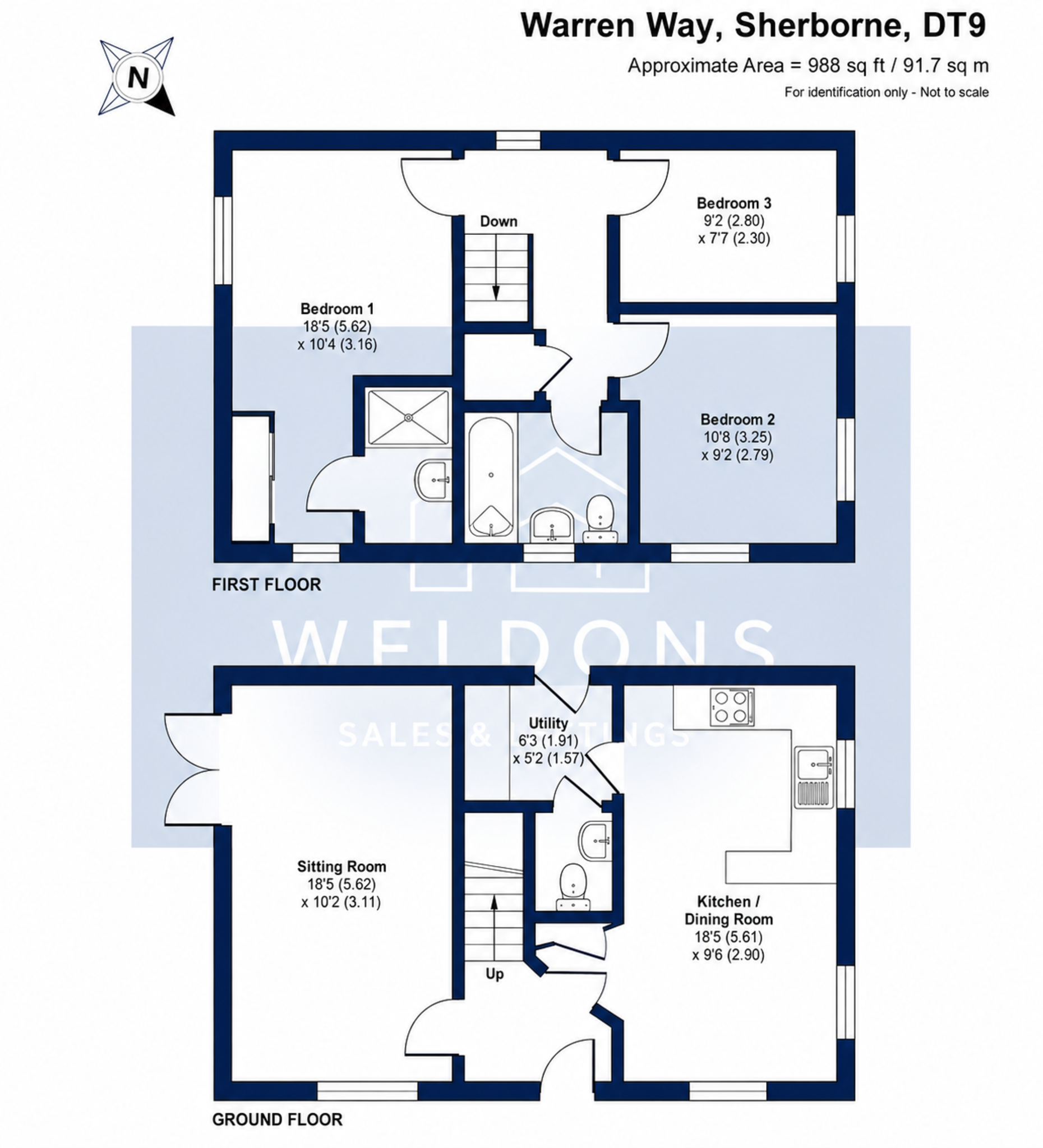 Floorplan for Warren Way, Dorset, Sherborne