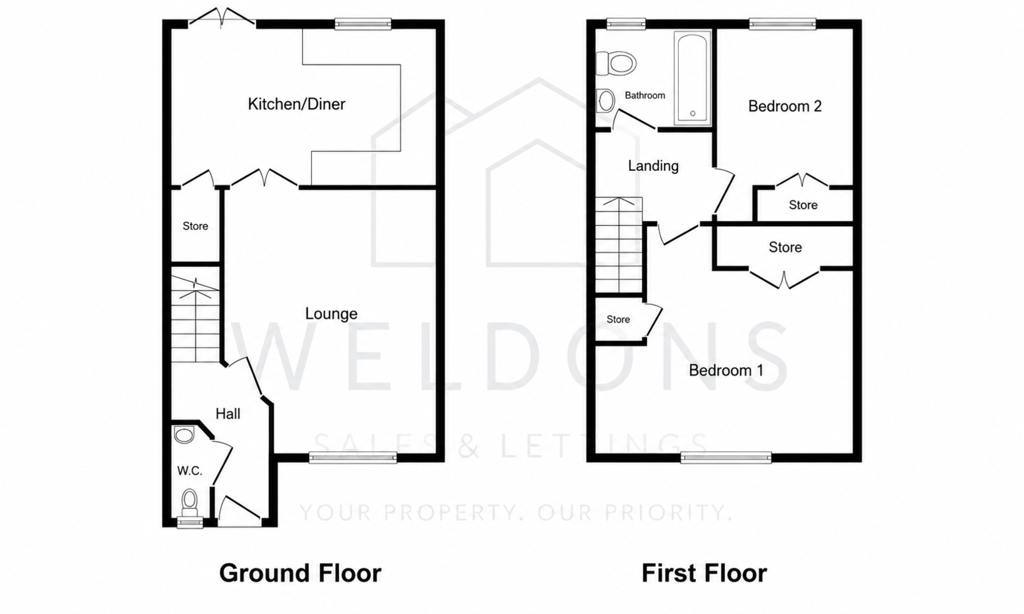 Floorplan for Goldfinch Gate, GILLINGHAM