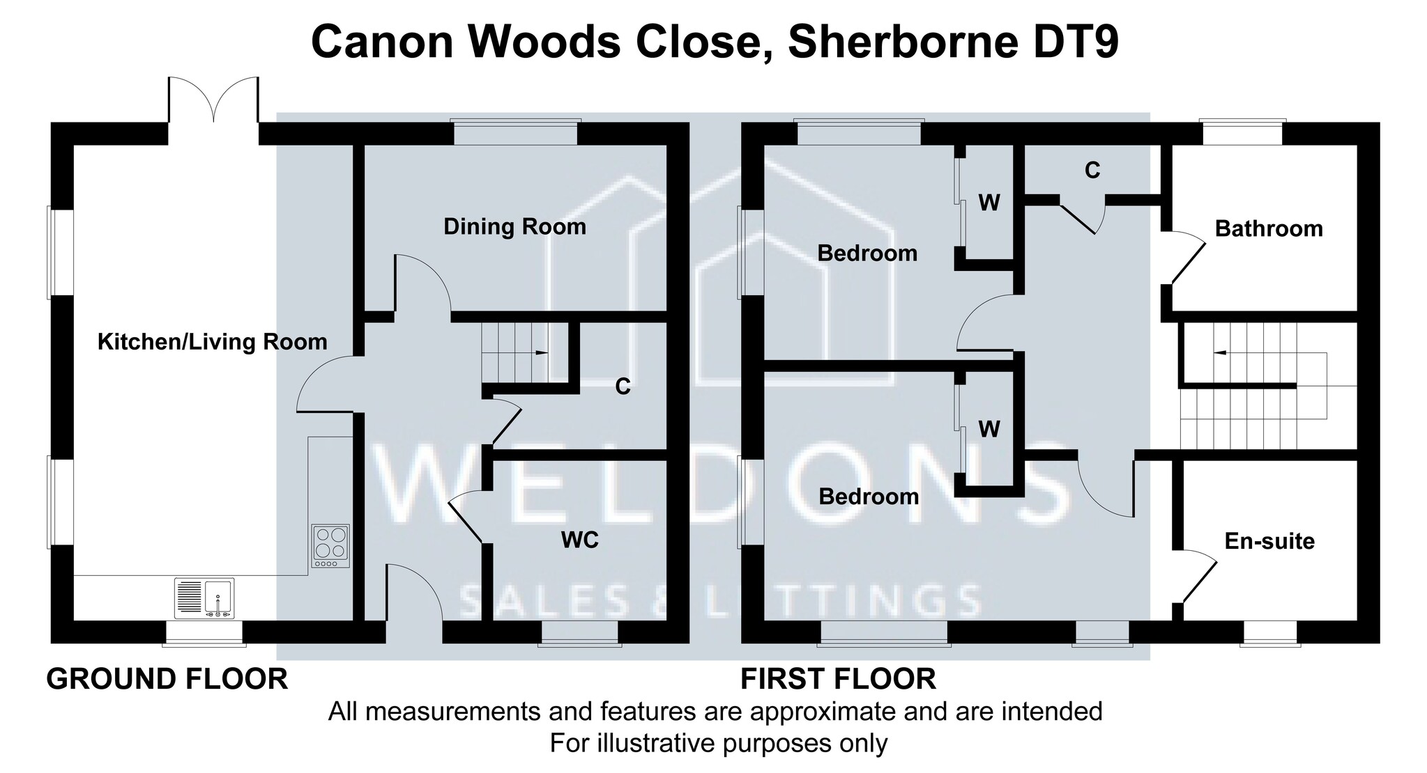 Floorplan for Canon Woods Close, SHERBORNE