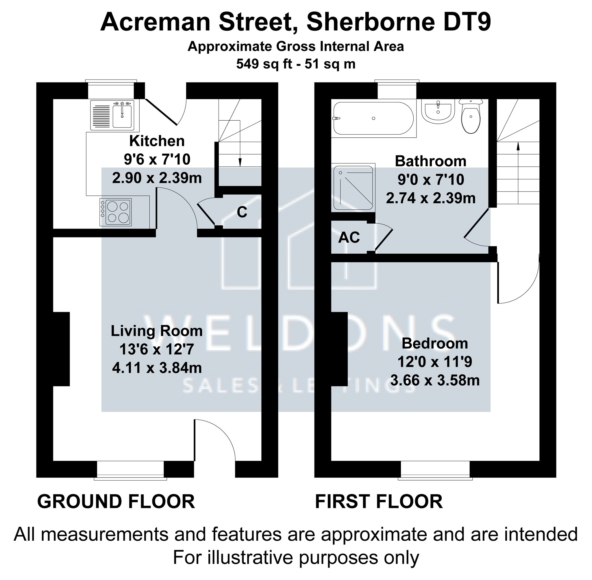 Floorplan for Acreman Street, Dorset, Sherborne