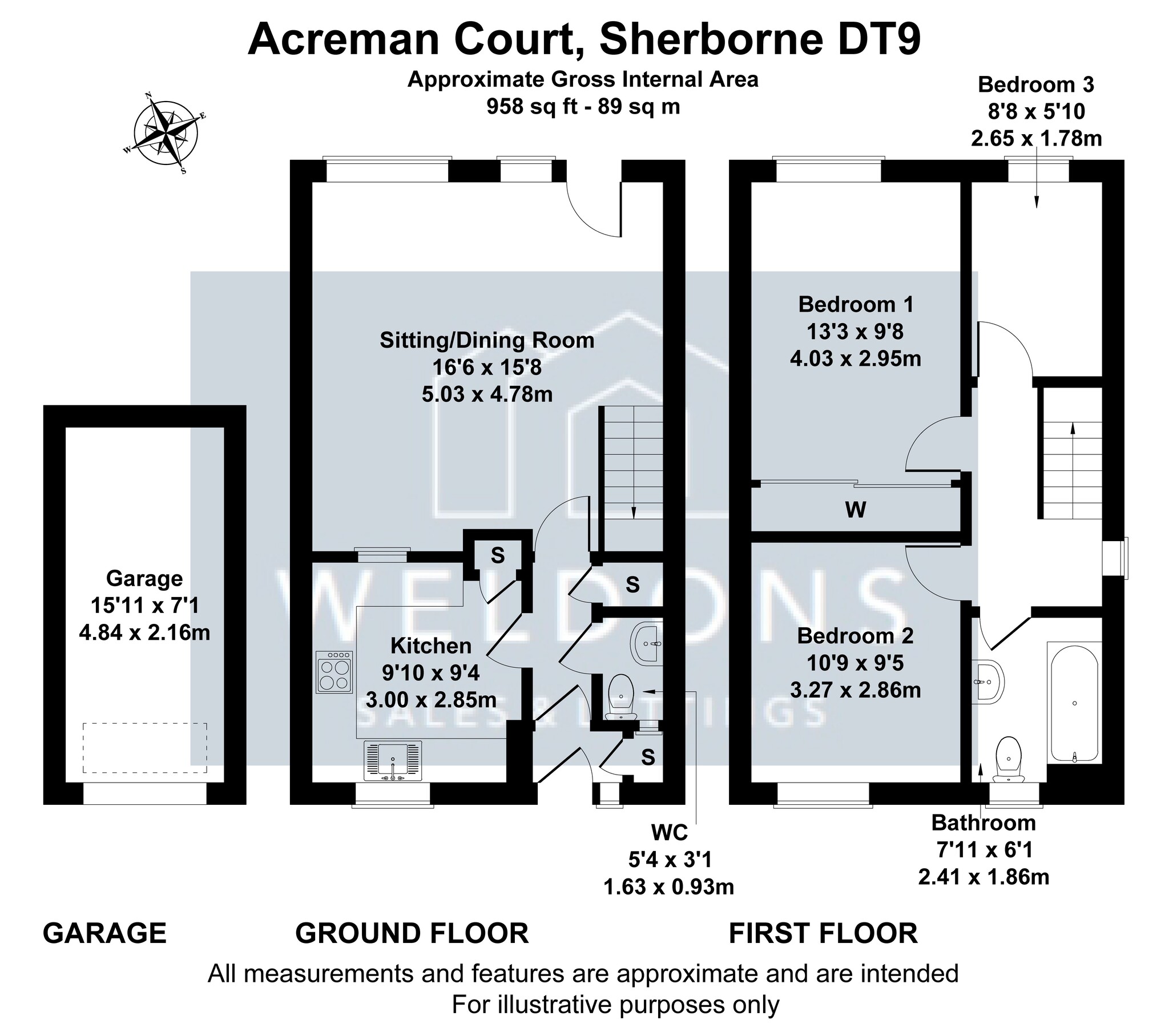 Floorplan for Acreman Court, SHERBORNE