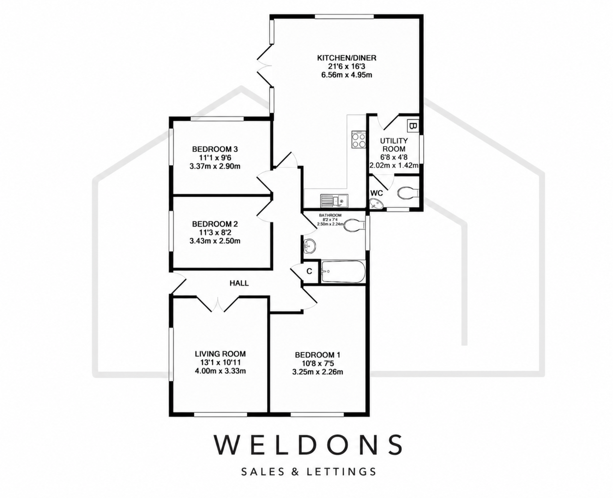Floorplan for Glyn Place, East Melbury, SHAFTESBURY