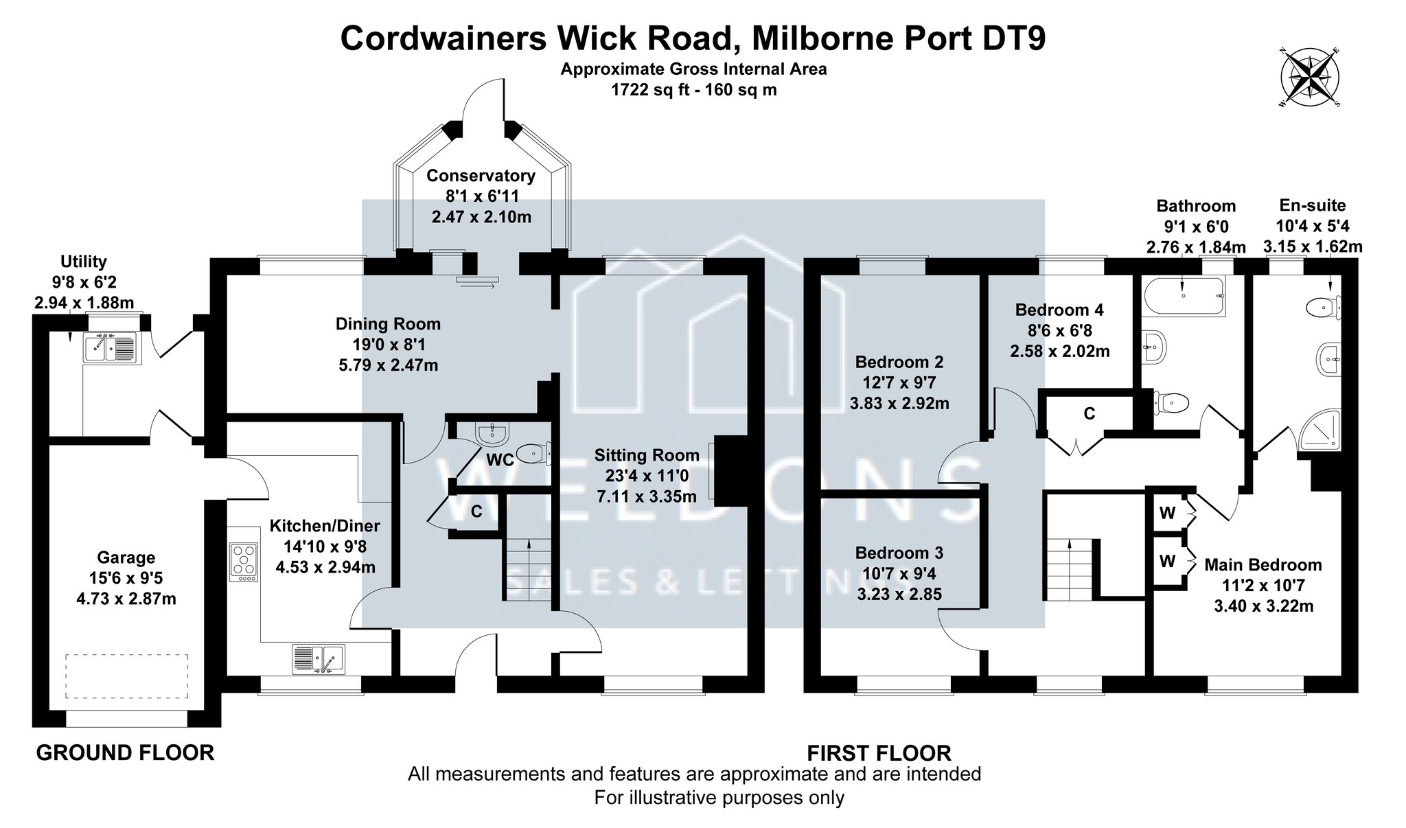 Floorplan for Milborne Port, SHERBORNE