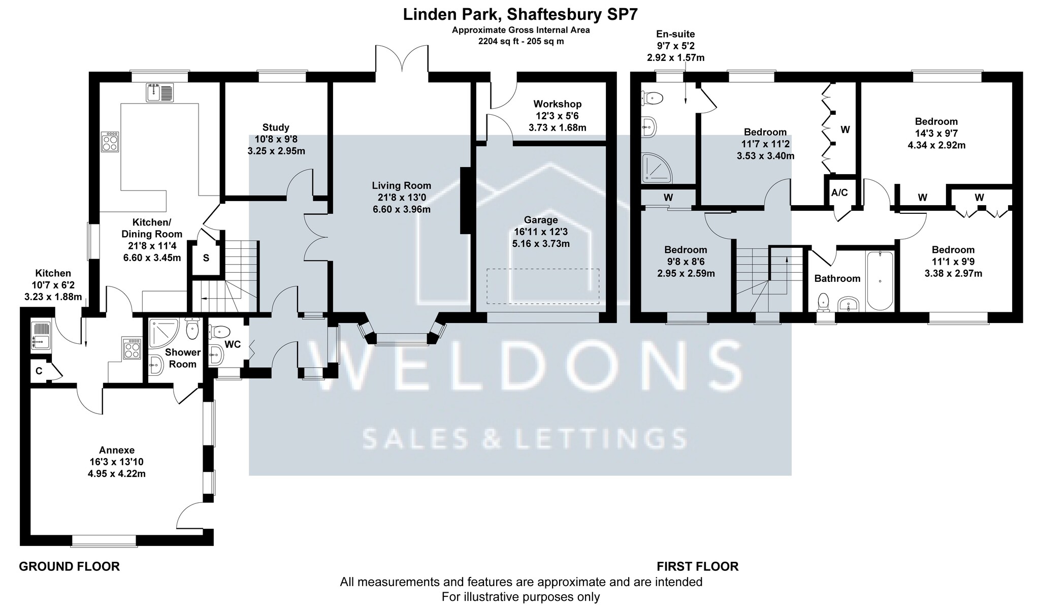Floorplan for Linden Park, SHAFTESBURY