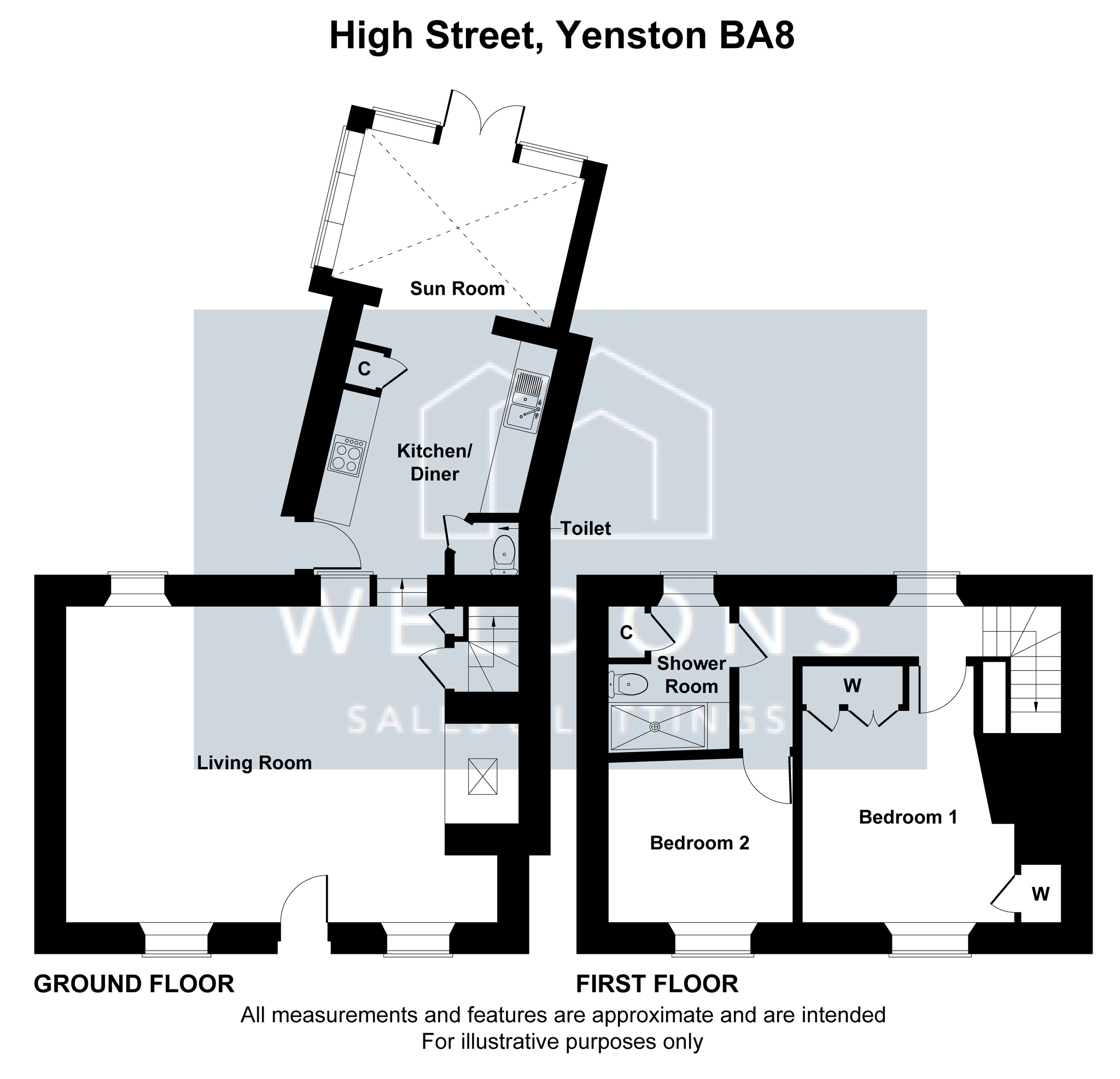 Floorplan for High Street, Yenston, Somerset, Templecombe
