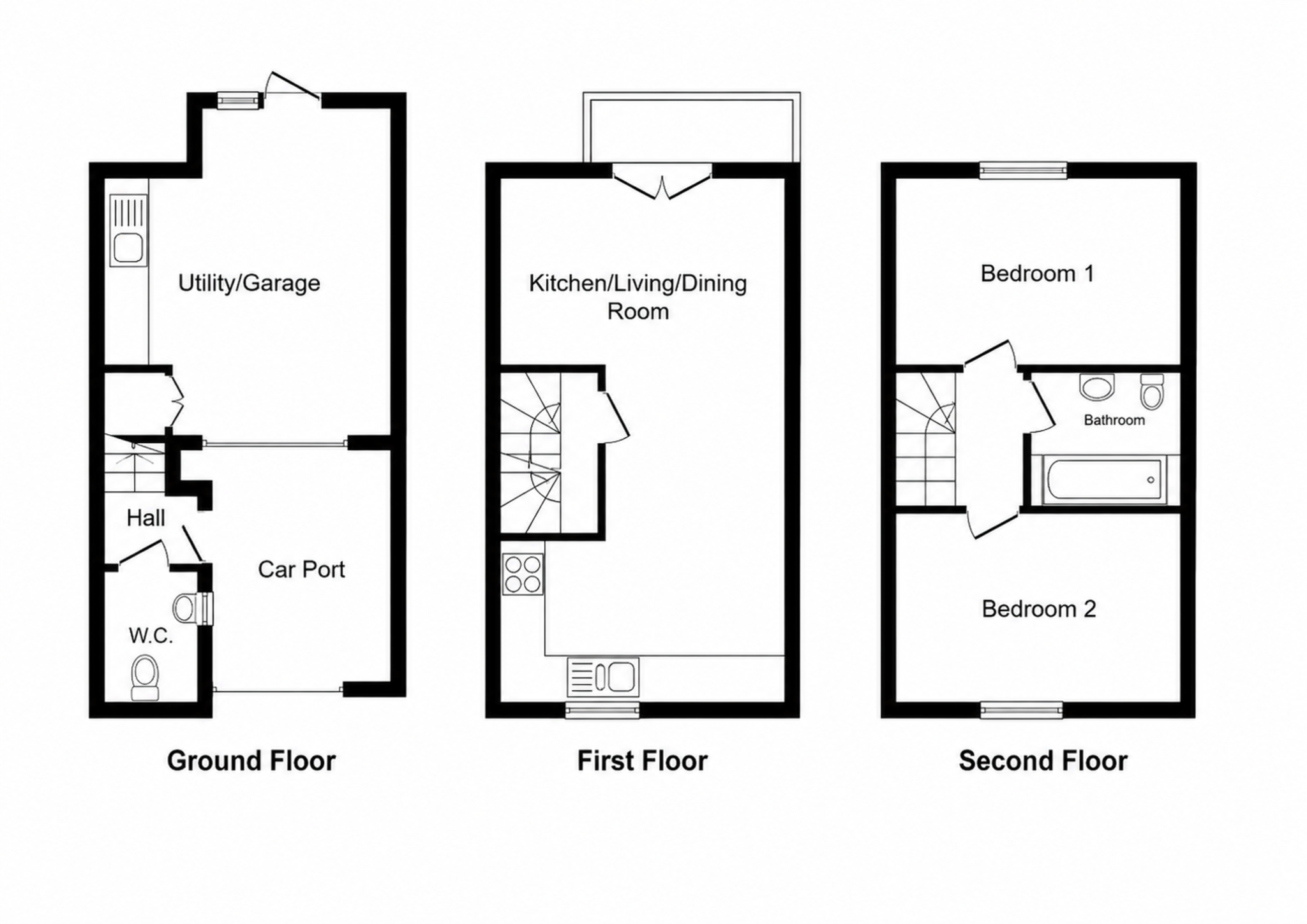 Floorplan for Mill Lake Factory Hill, Bourton, GILLINGHAM