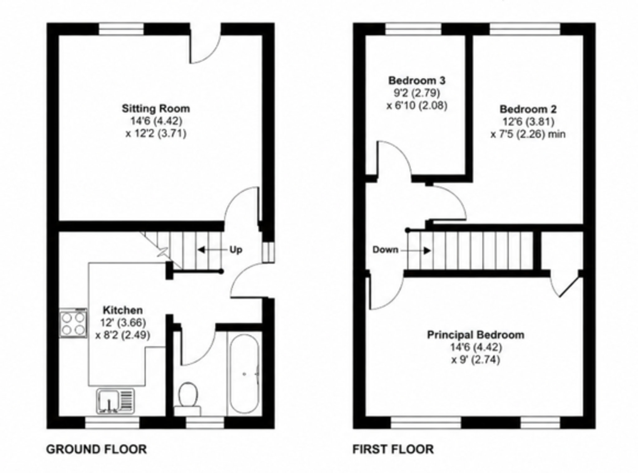 Floorplan for Prankerds Road, Milborne Port, Sherborne