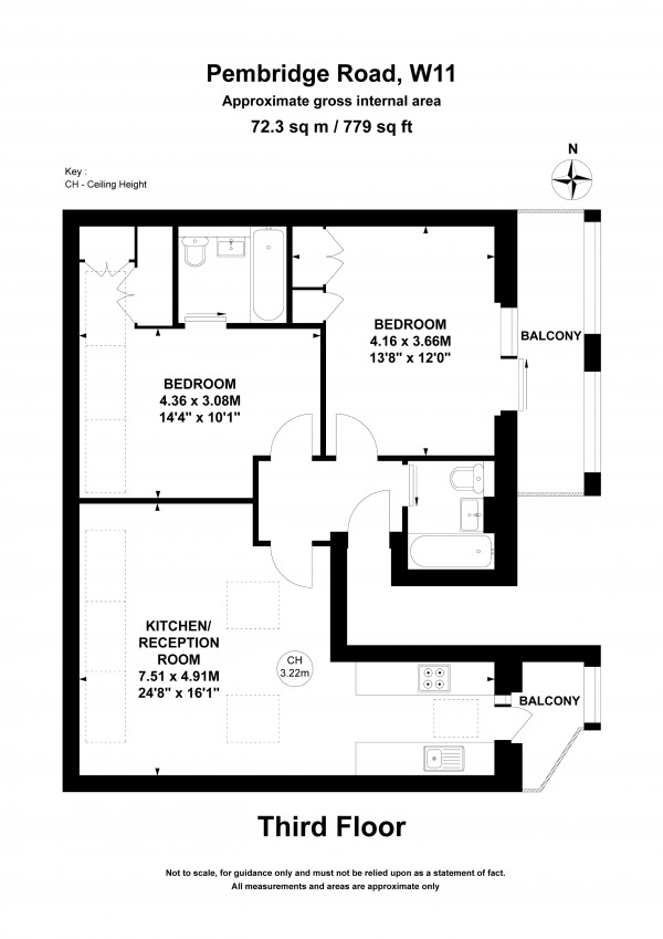 Floorplan for Pembridge Road, Notting Hill