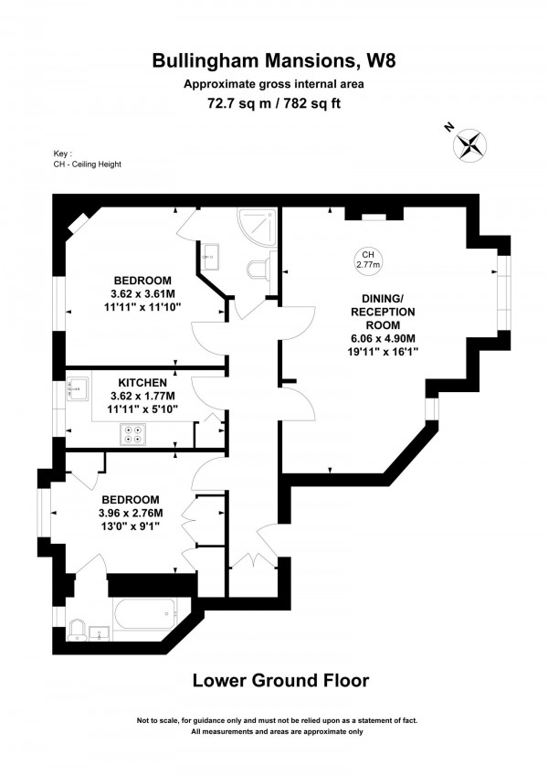 Floorplan for Pitt Street, London, W8