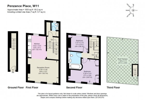 Floorplan for Penzance Place, W11