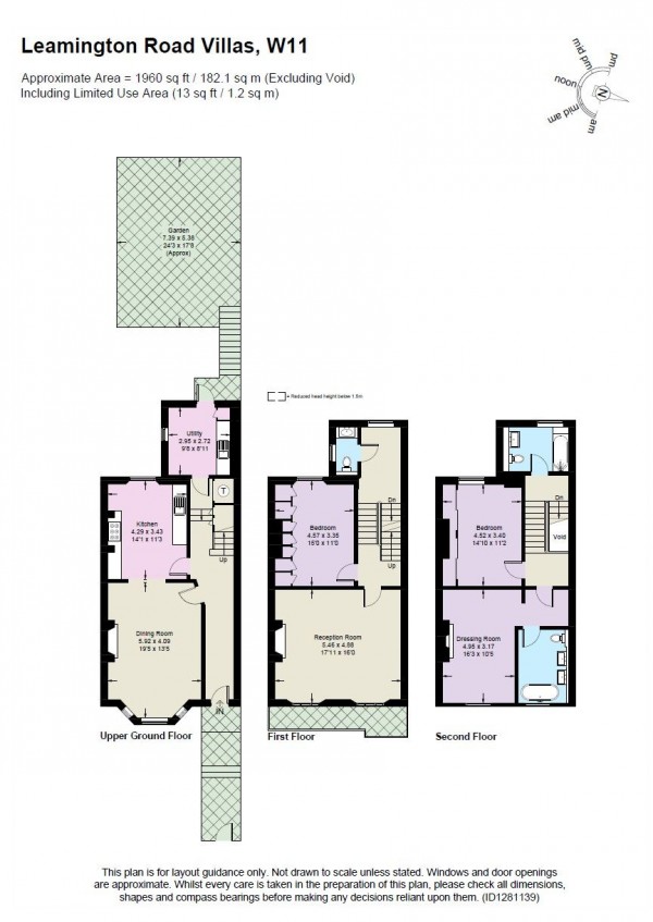 Floorplan for Leamington Road Villas, W11
