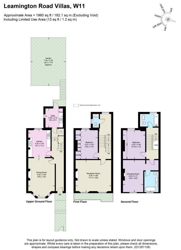 Floorplan for Leamington Road Villas, W11