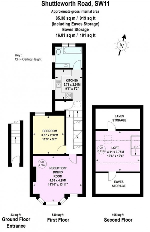 Floorplan for Shuttleworth Road, SW11